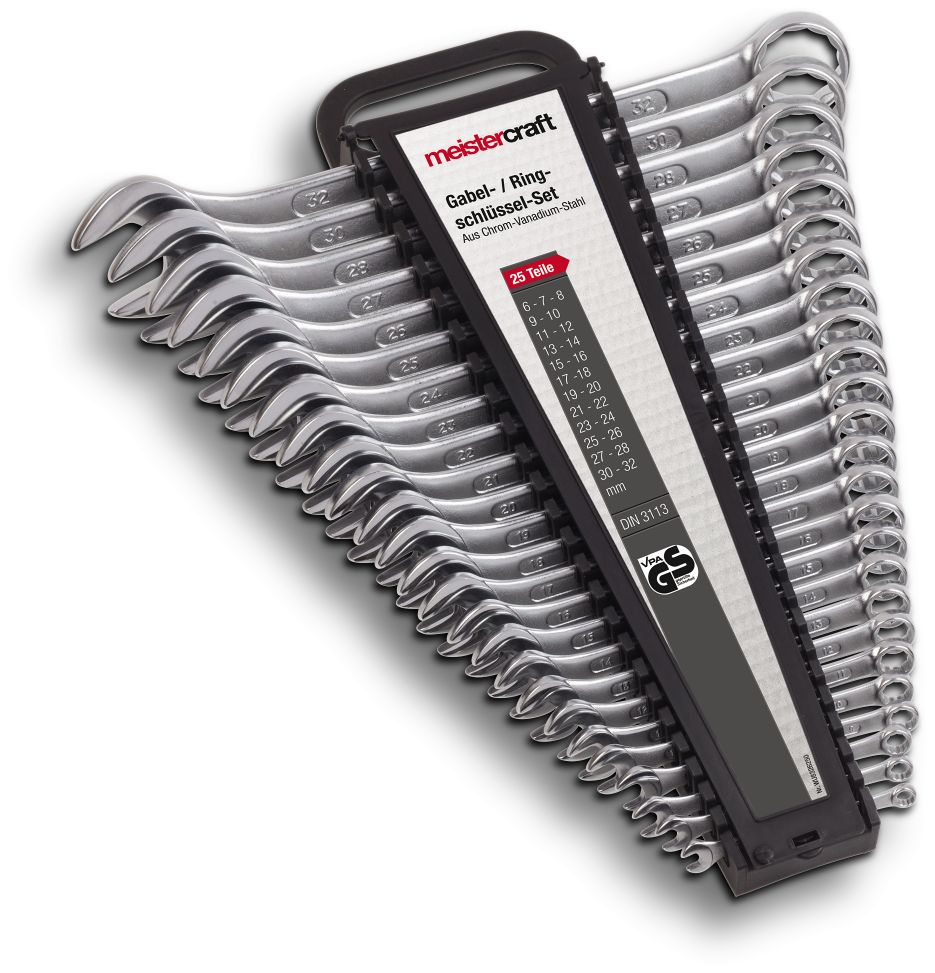 Meistercraft Gabelringschl&uuml;sselsatz, 25tlg. - Bild 1