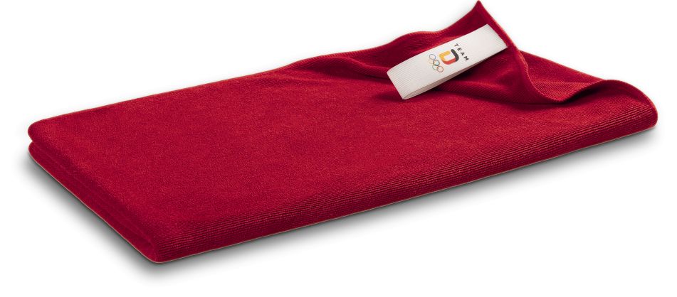 Team D Mikrofaserhandtuch 70x140cm rot - Bild 1