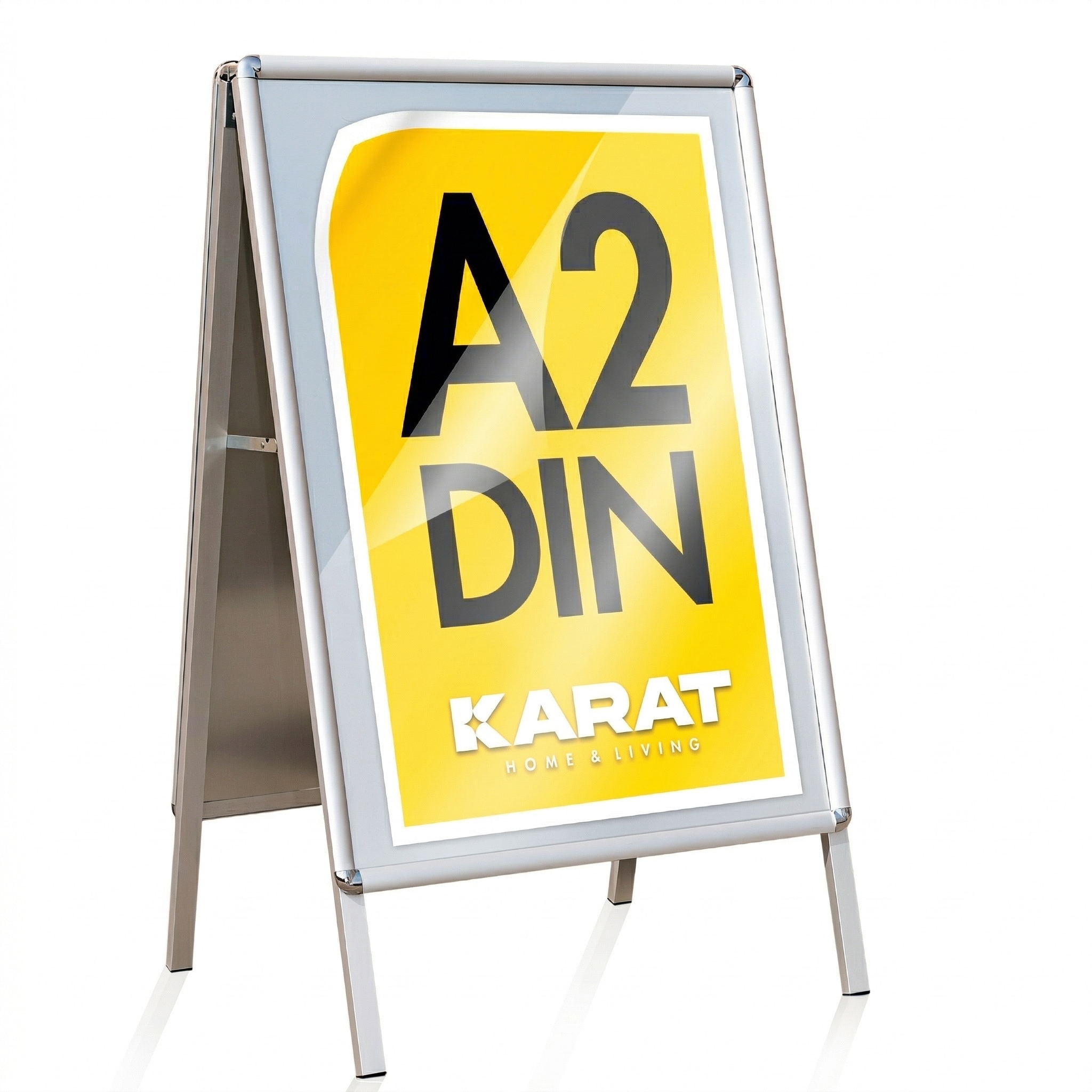 Karat homeliving Kundenstopper | Doppelseitig | Rahmen: 25 mm | Metallr&uuml;ckwand - Bild 1