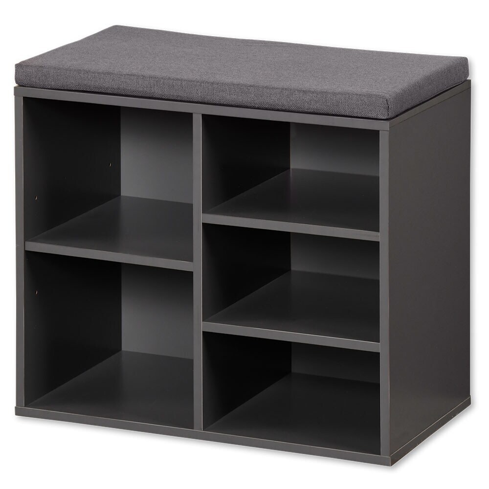 Kesper Schuhschrank mit Sitzkissen - versch. Ausf&uuml;hrungen - Grau klein - Bild 1