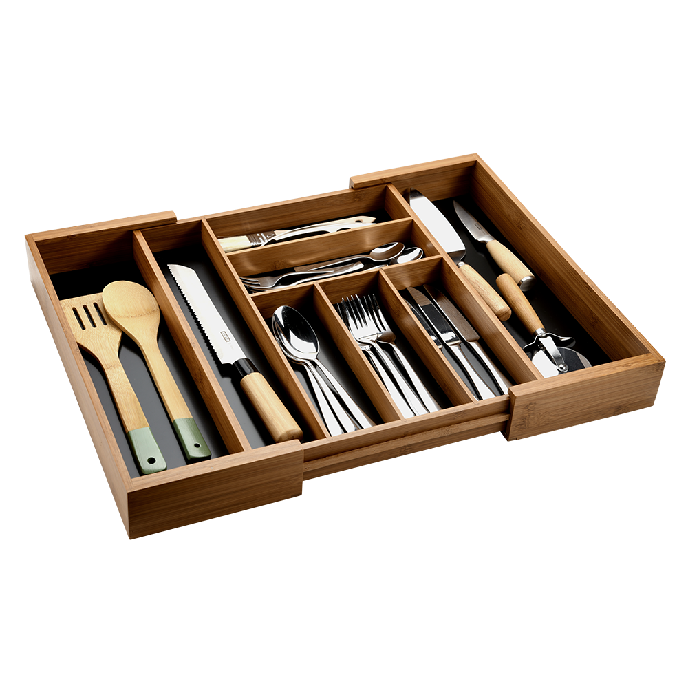KESPER Variabler Besteckkasten, dunkler Bambus - Bild 1