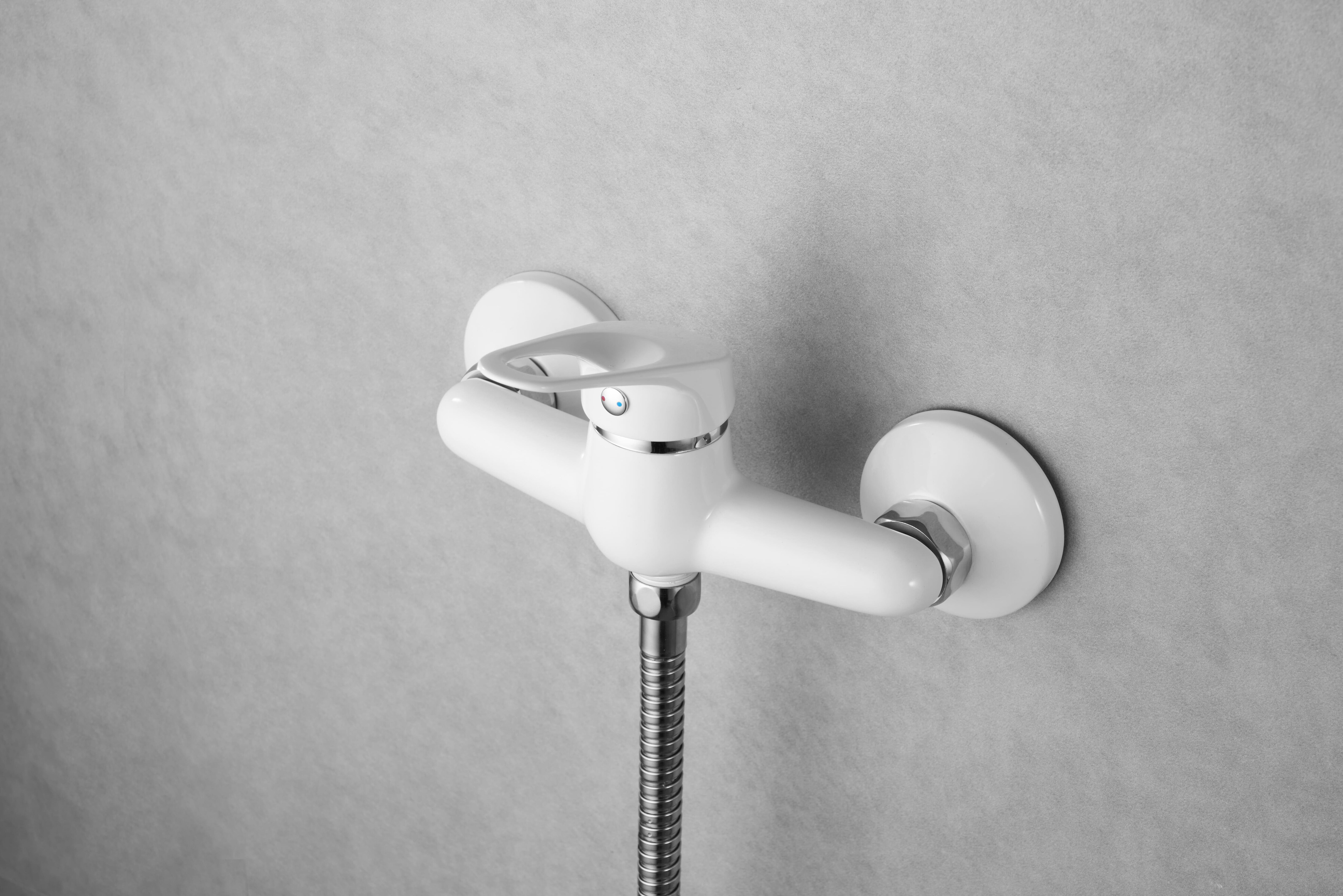 Einhandmischer Brausemischer ATHEN wei&szlig; - Bild 1