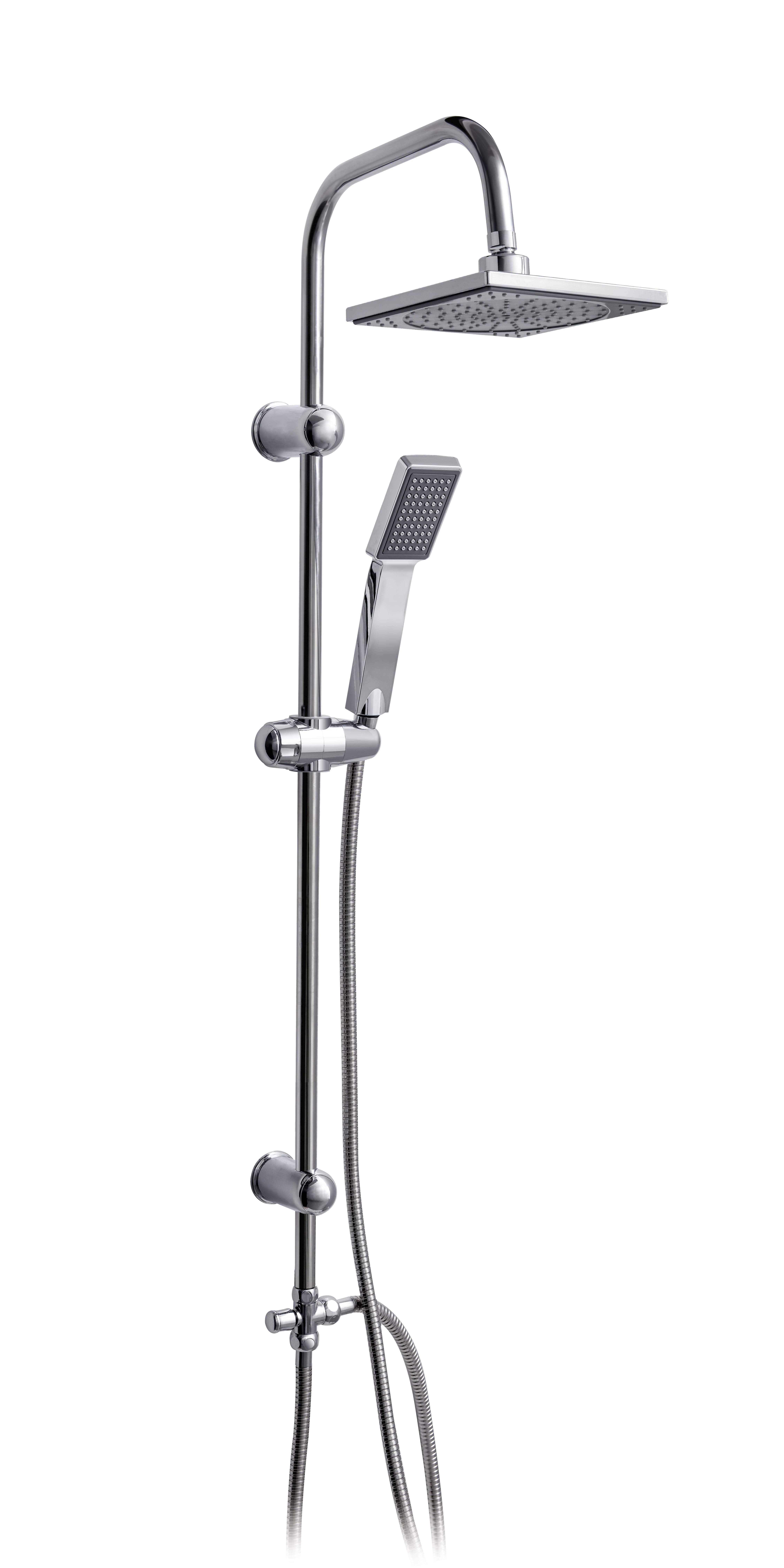 Duschs&auml;ule Fine Shower mit Kopfbrause - Bild 1