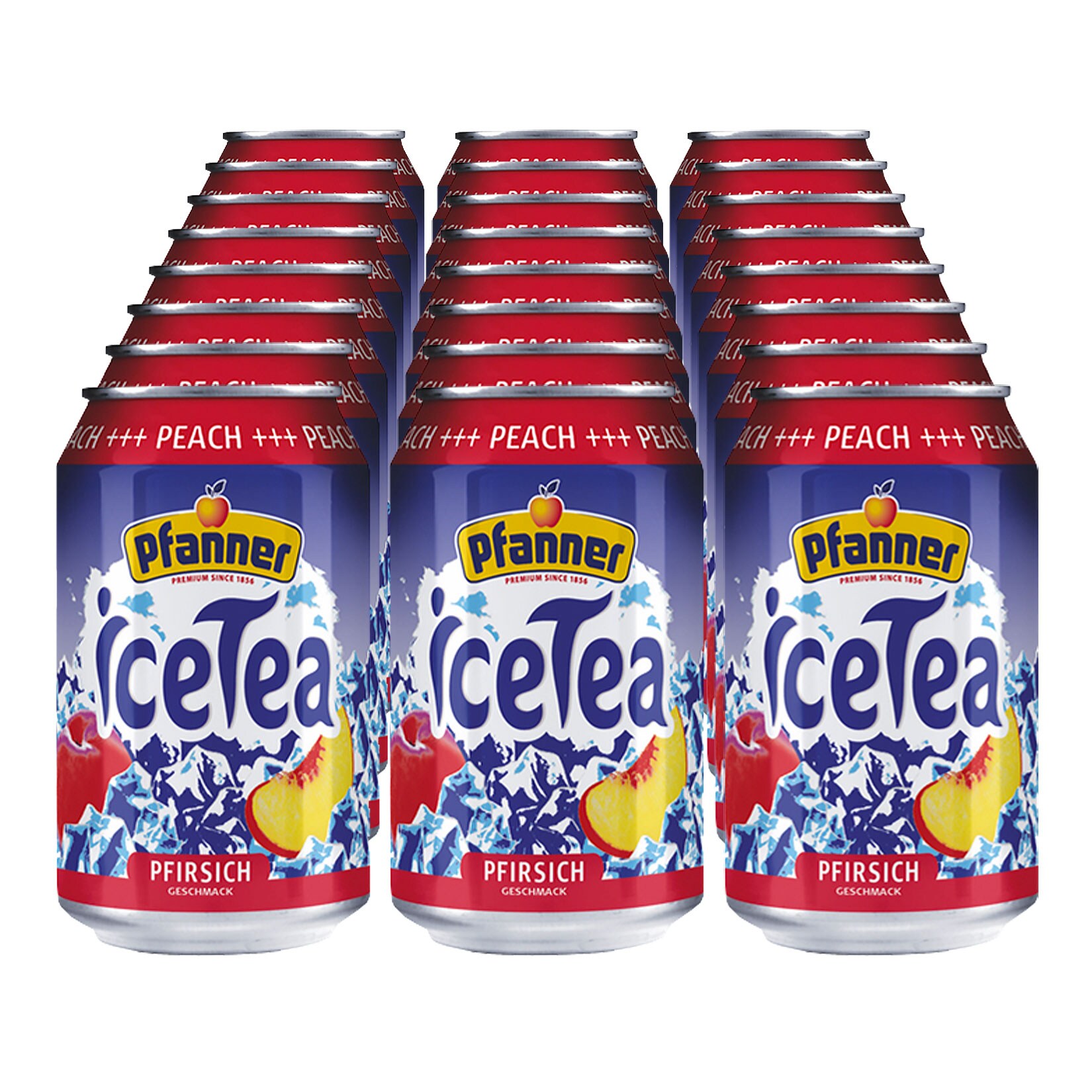 Pfanner Eistee Pfirsich 0,33 Liter Dose, 24er Pack - Bild 1