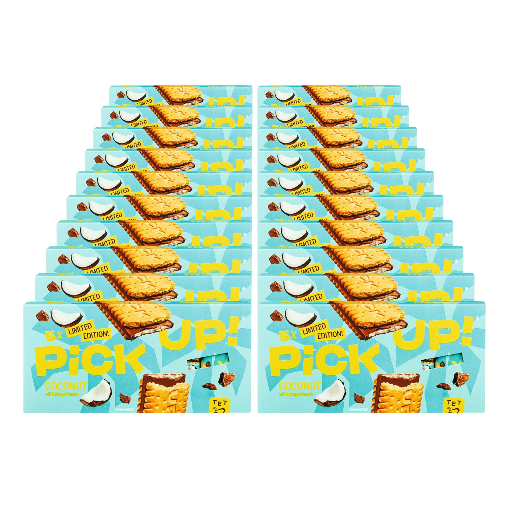 Leibniz Pick Up Riegel Coconut 140 g, 20er Pack - Bild 1