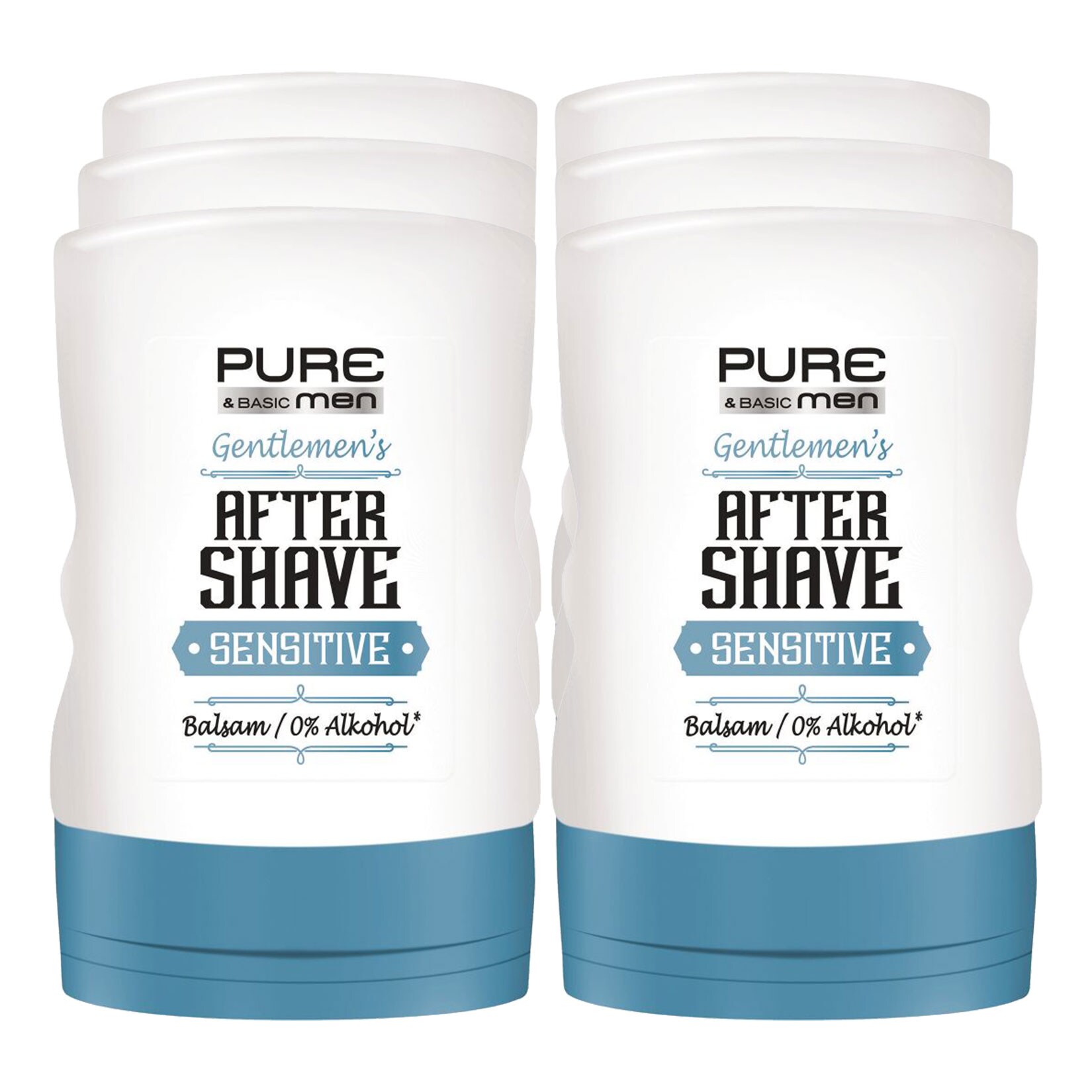 Pure & Basic Aftershave Balsam Sensitiv 100 ml, 6er Pack - Bild 1
