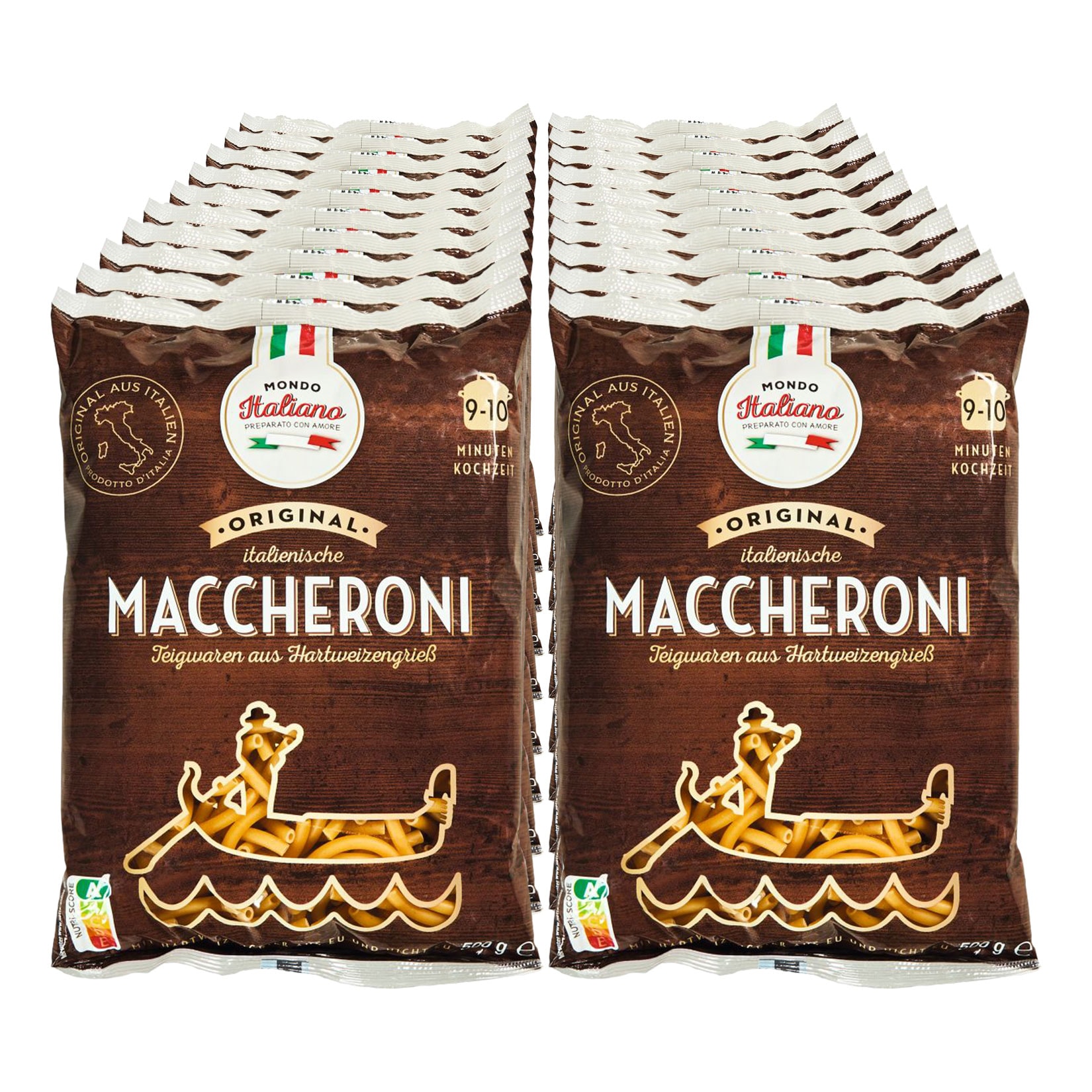Mondo Italiano Maccheroni 500 g, 20er Pack - Bild 1