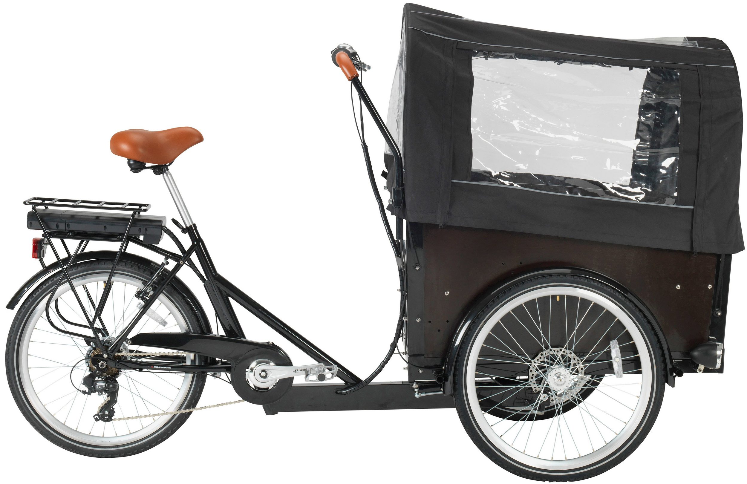 GreenStreet Elektrolastenfahrrad E-Cargo 250 W 24 Zoll schwarz - Bild 1