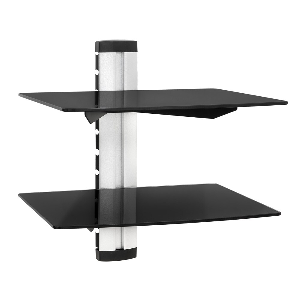tectake® Wandregal, mit 2 Ablagen, höhenverstellbar, 44 x 42 x 34 cm | 04260182871515