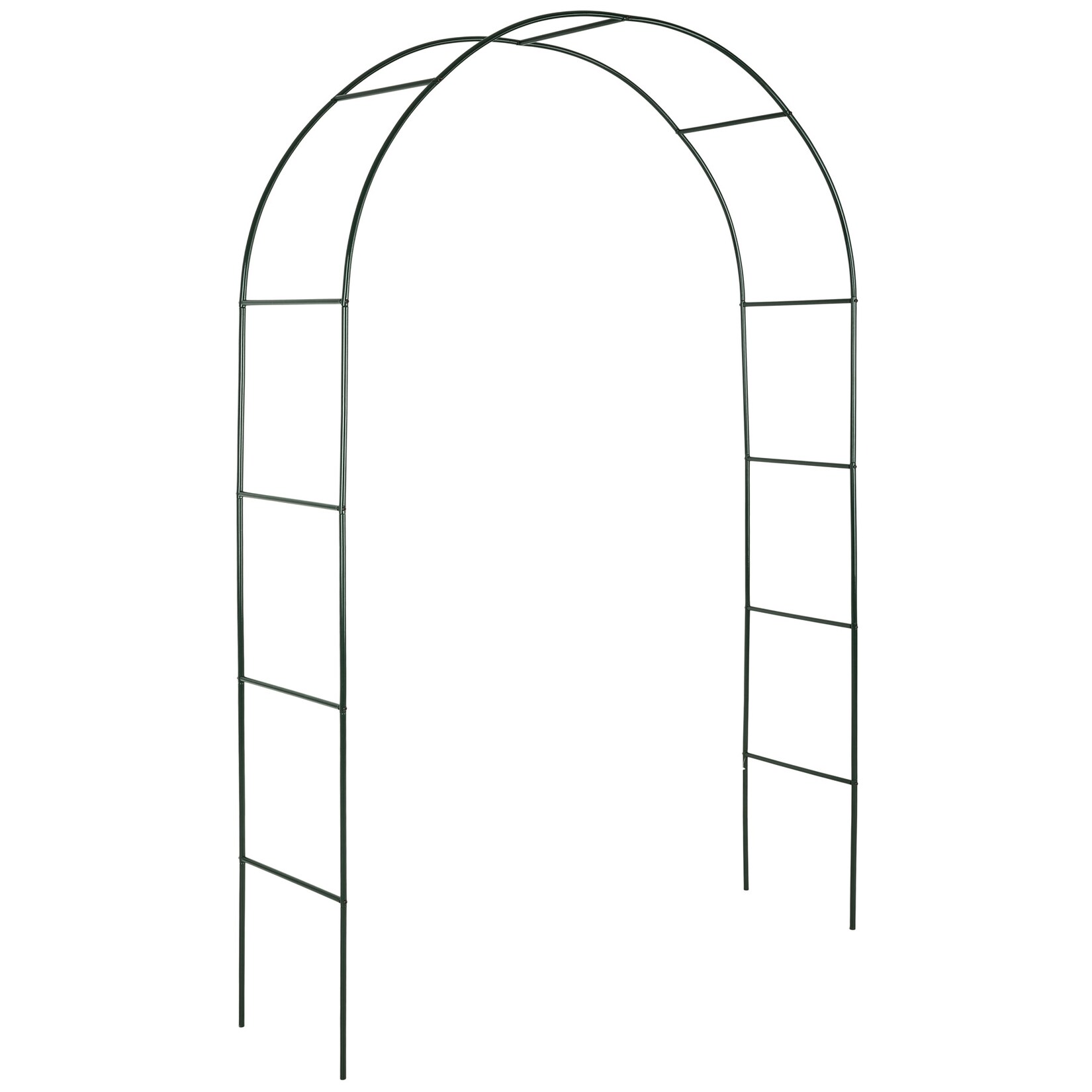 tectake® Rosenbogen, aus Stahl, stabiler Halt, 140 x 40 x 240 cm | 04260182875896