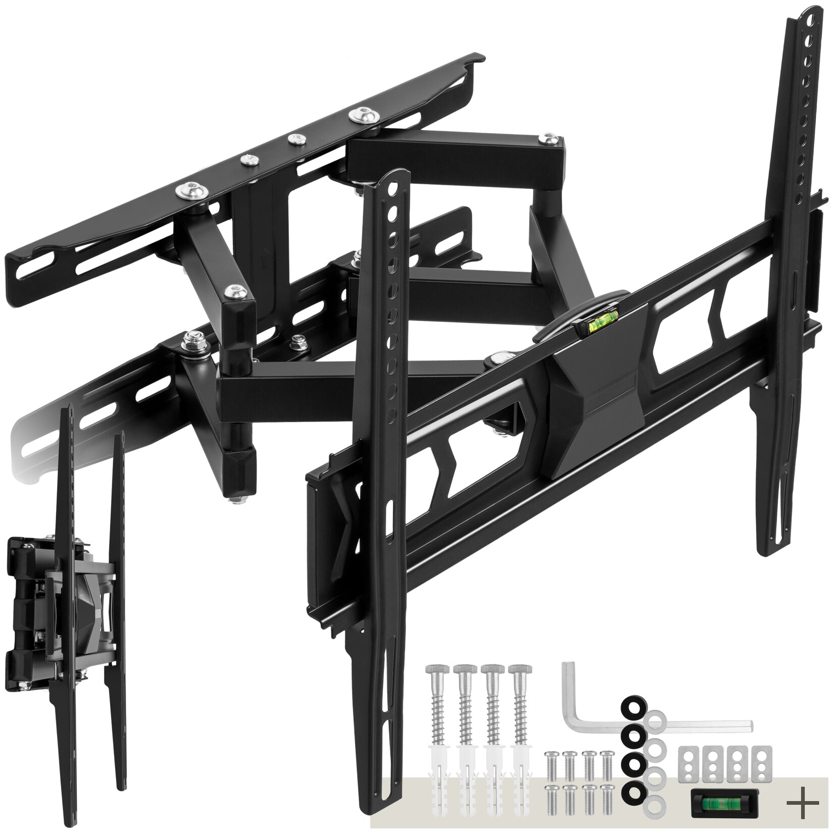 tectake® TV Wandhalterung, für 26 - 75 Zoll (66 - 191 cm), ausziehbar, bis 60 kg