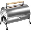 tectake® Klappgrill, mit Doppel-Grillfläche, geringes Gewicht, 42 x 25 x 35 cm