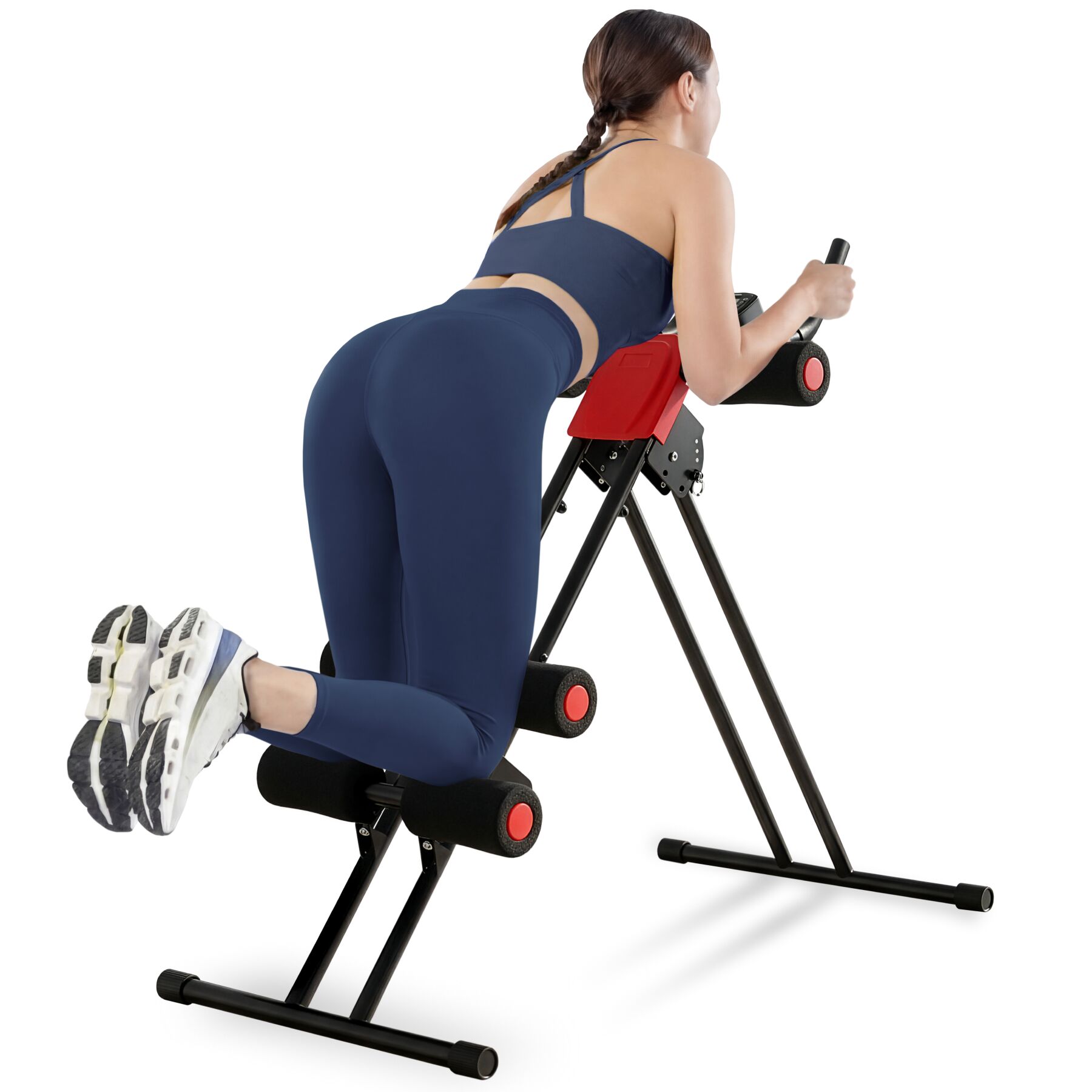 tectake&reg; Bauchtrainer, 5-fach verstellbar, klappbar, mit Trainingscomputer - Bild 1