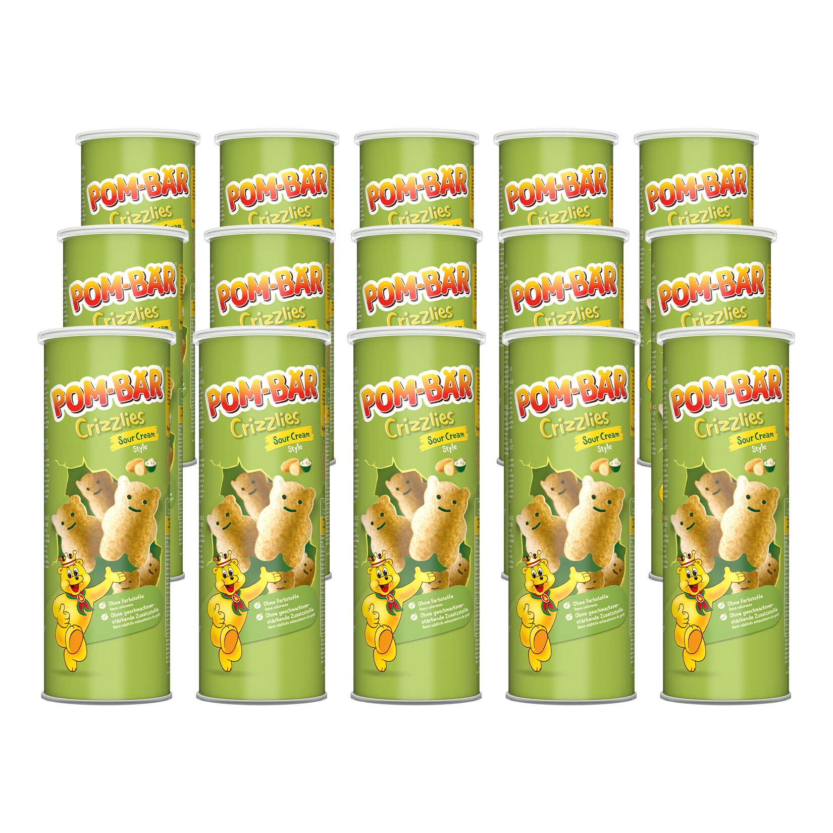 Pom-B&auml;r Crizzlies Sour Cream Style 150 g, 15er Pack - Bild 1