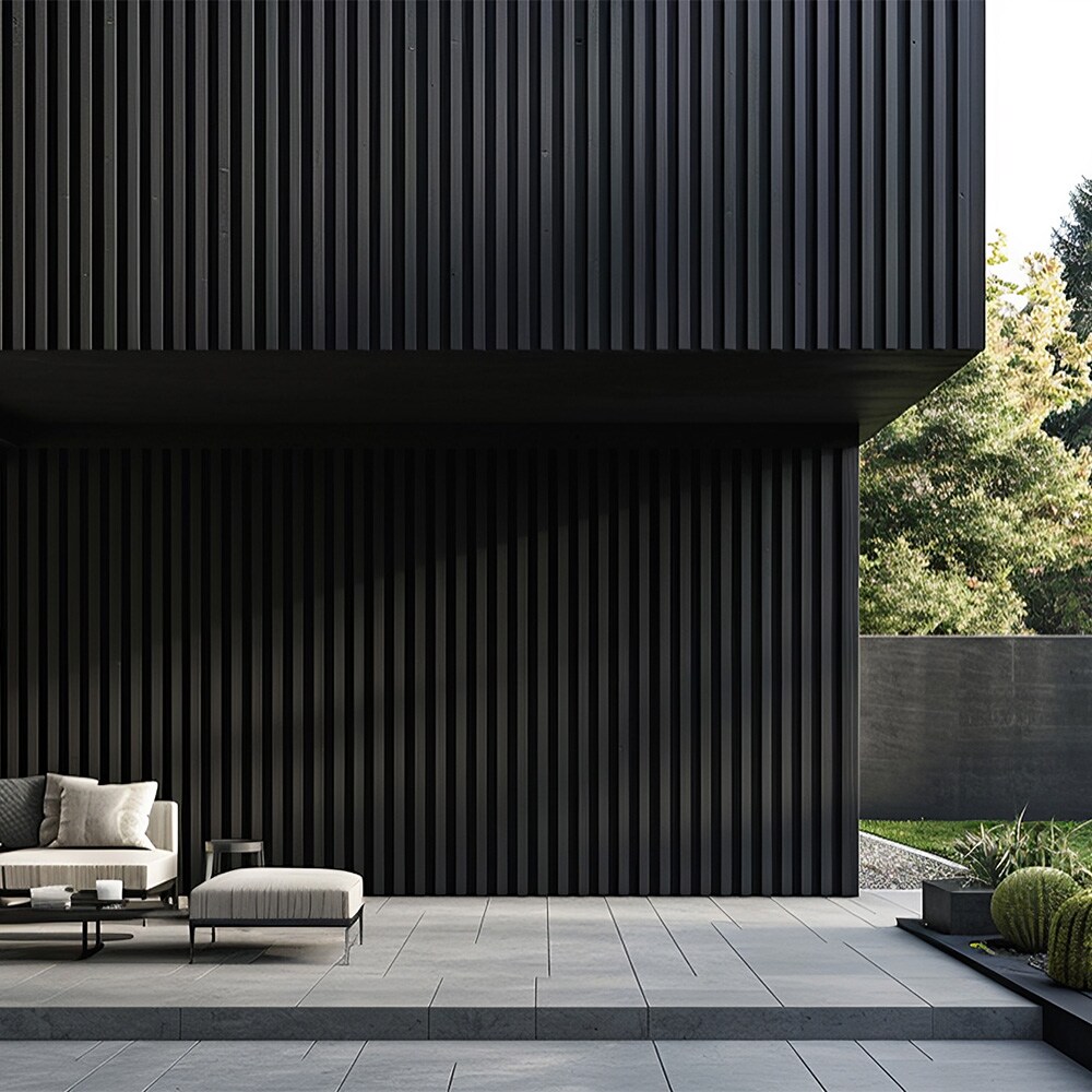 WPC Fassadenverkleidung DUVAR - Anthrazit, 6m&sup2; - Bild 1