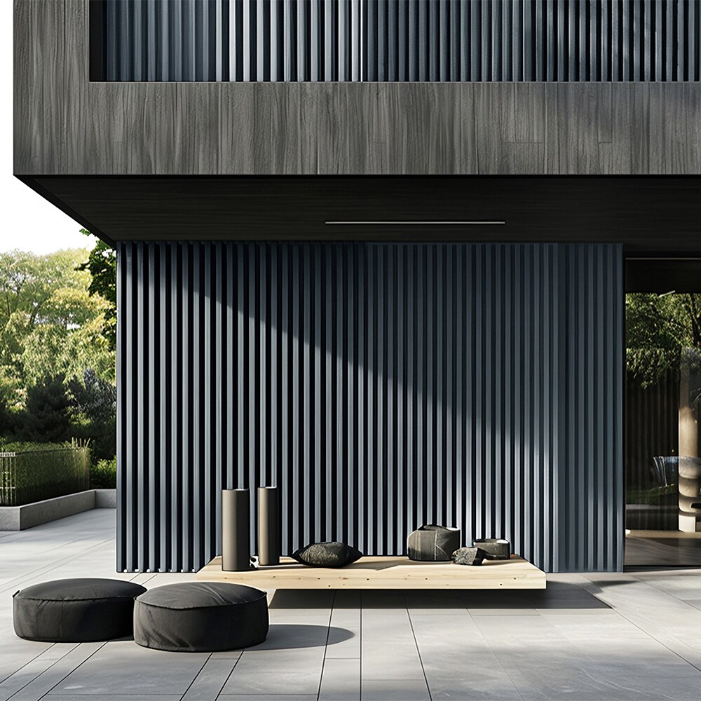 WPC Fassadenverkleidung DUVAR - Hellgrau, 50m&sup2; - Bild 1