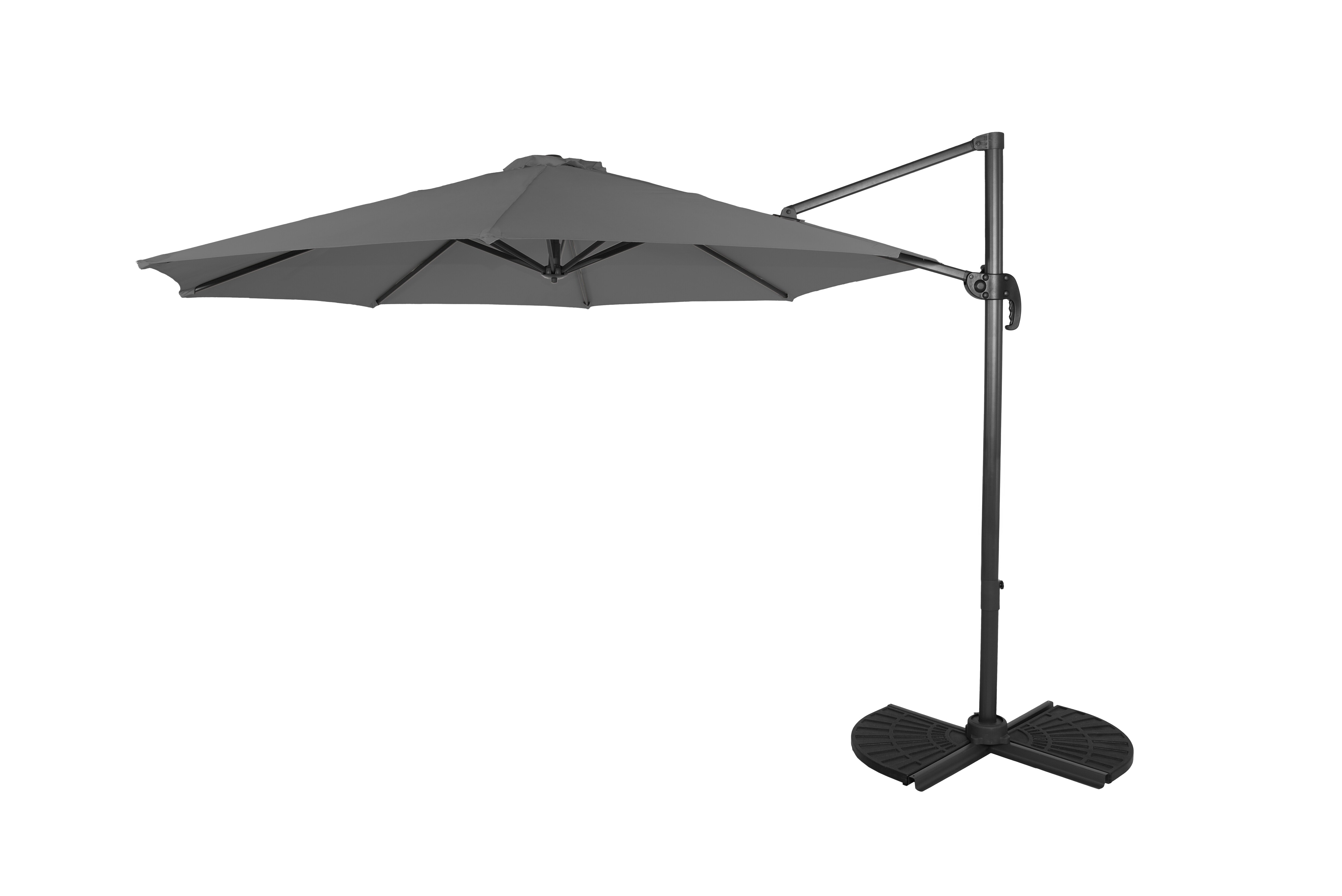 Deluxe-Ampelschirm &Oslash; 300 cm, anthrazit - Bild 1