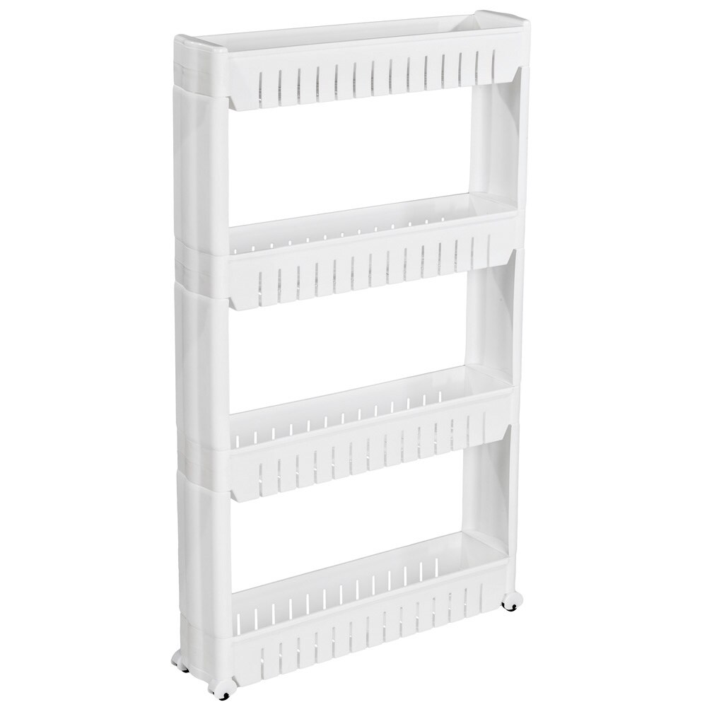 tectake® Nischenregal, 4 Ebenen, leicht zu reinigen, 54 x 12 x 101 cm | 04260435991342