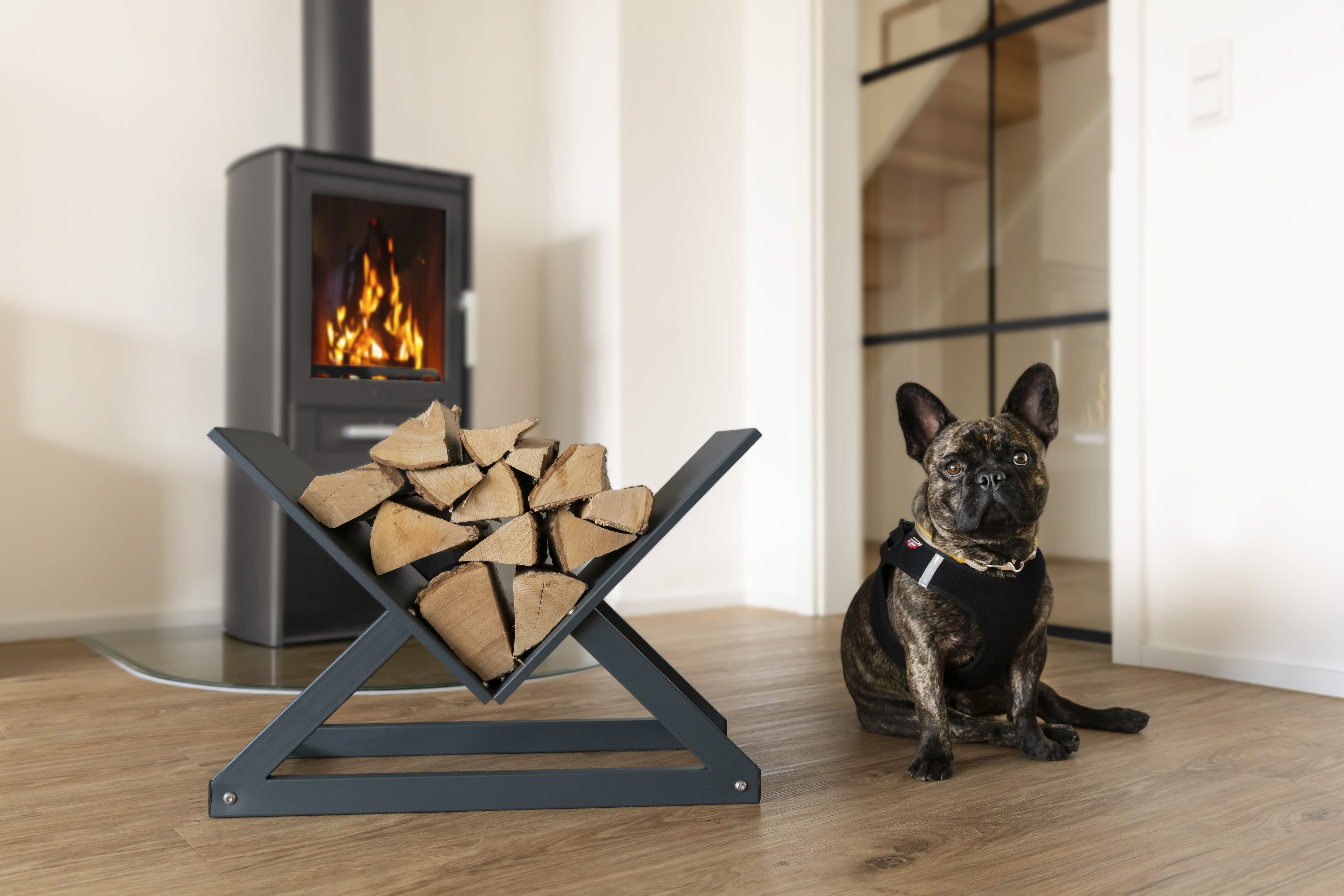 hecht International Brennholzregal CROSS - Bild 1