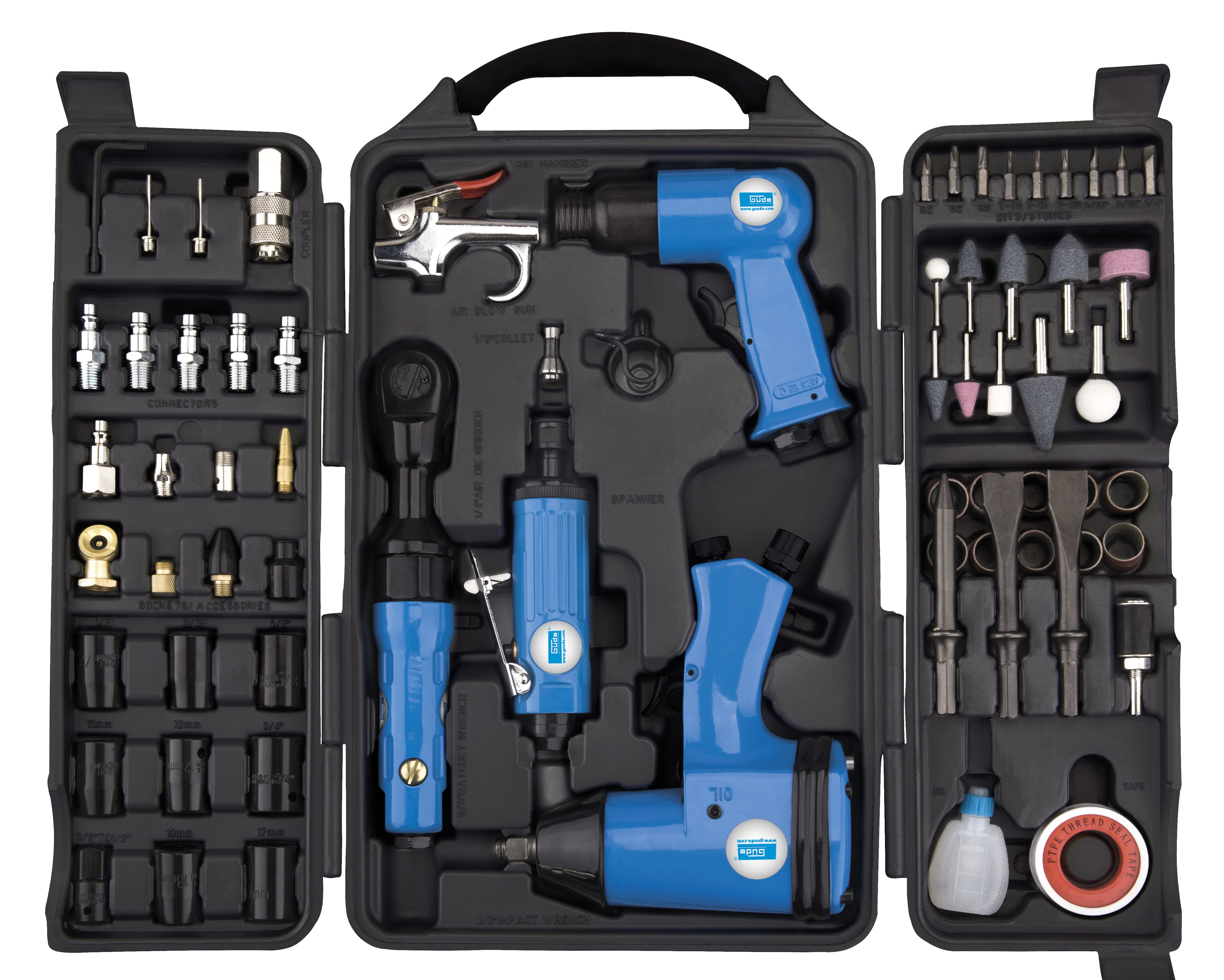 G&uuml;de Druckluftger&auml;te-Set 71-tlg. - Bild 1