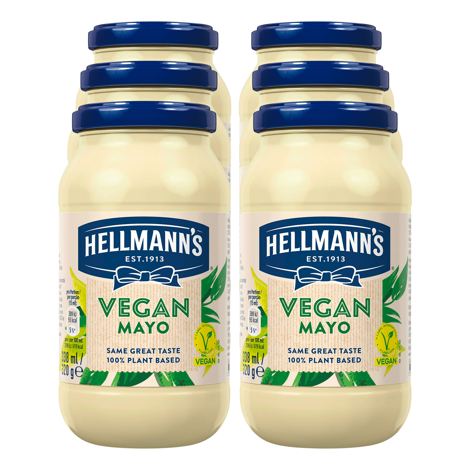 Hellmann's Vegan Mayo 320 g, 6er Pack