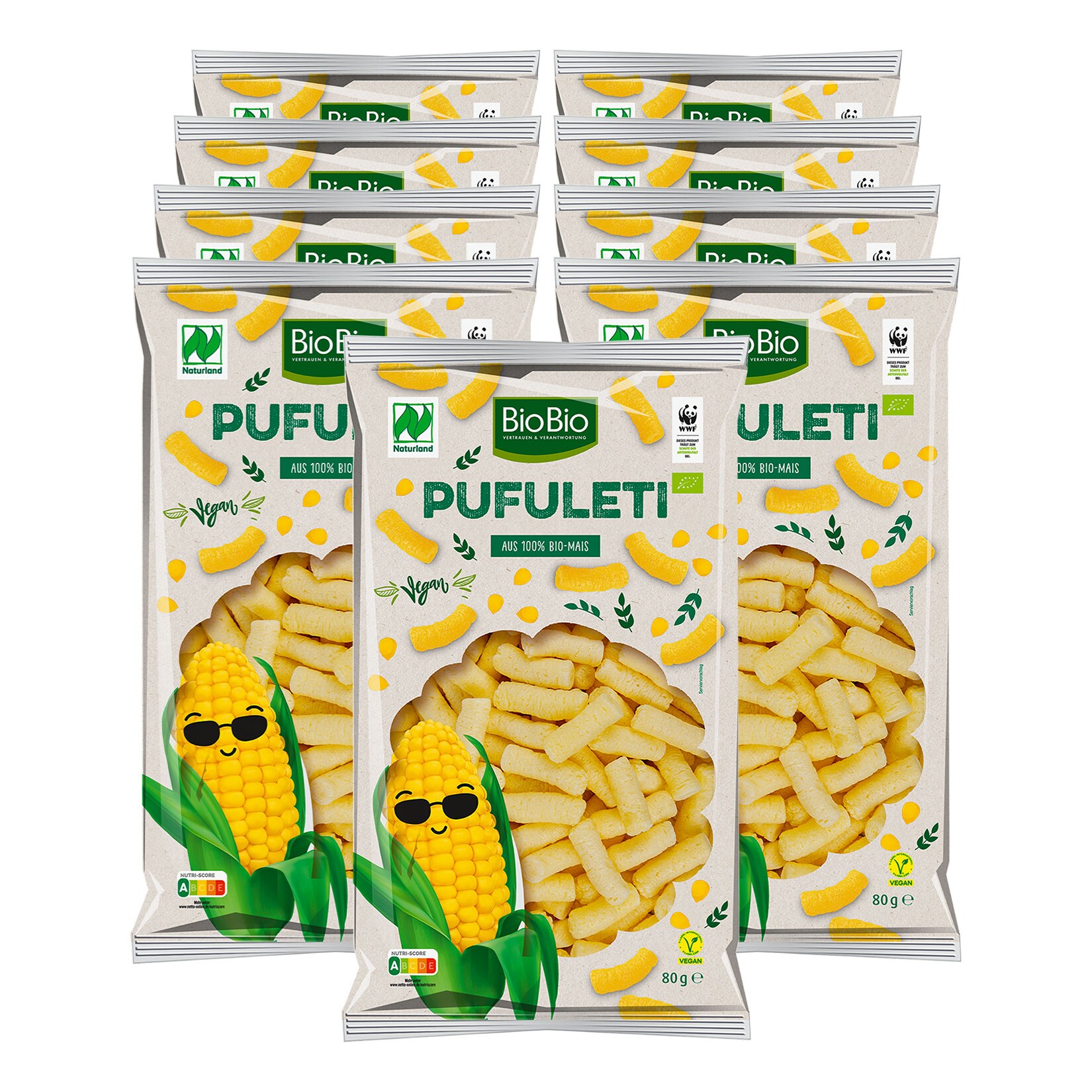 BioBio Bio Pufuleti 80 g, 9er Pack - Bild 1