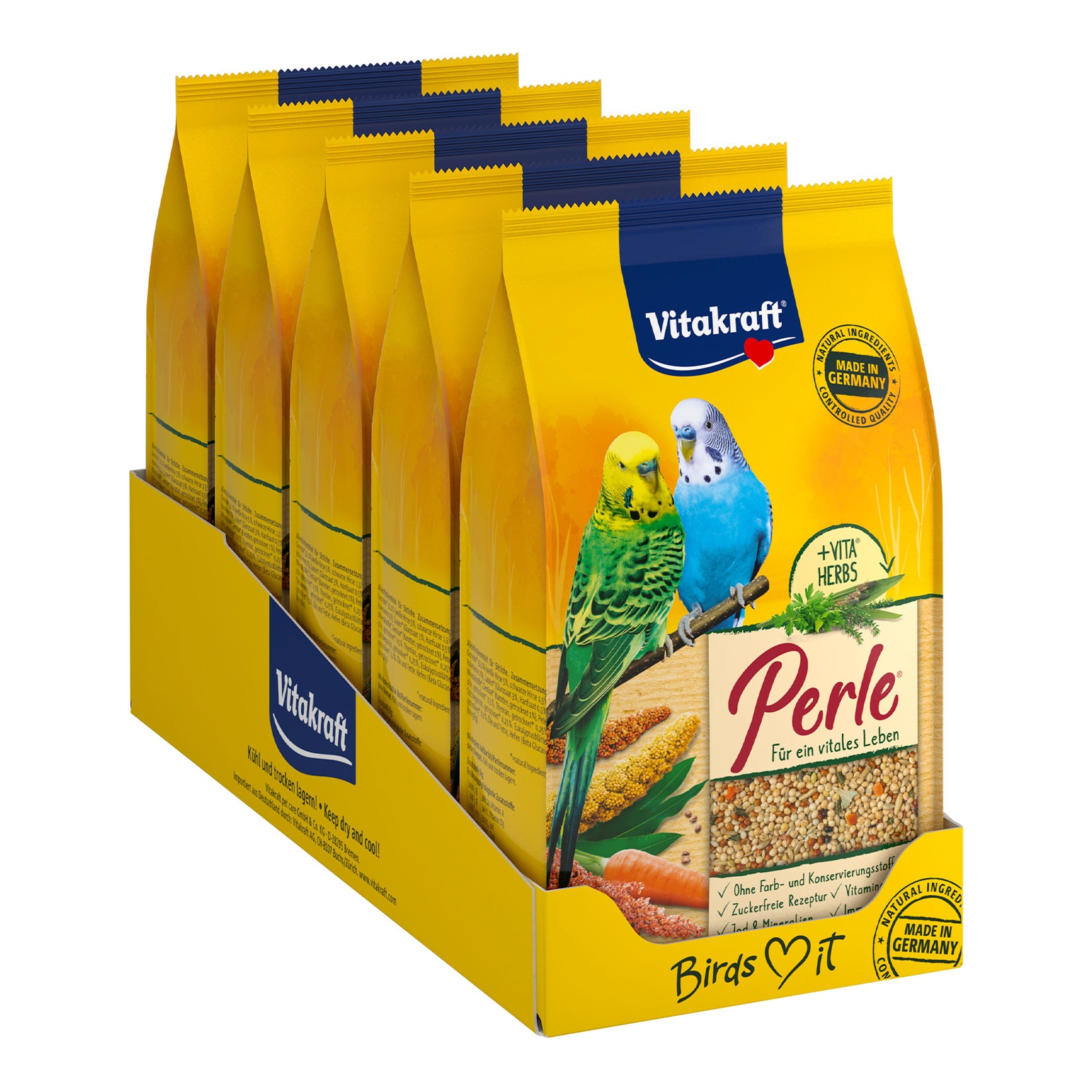 Vitakraft Sittich Perle 1kg, 5er Pack - Bild 1