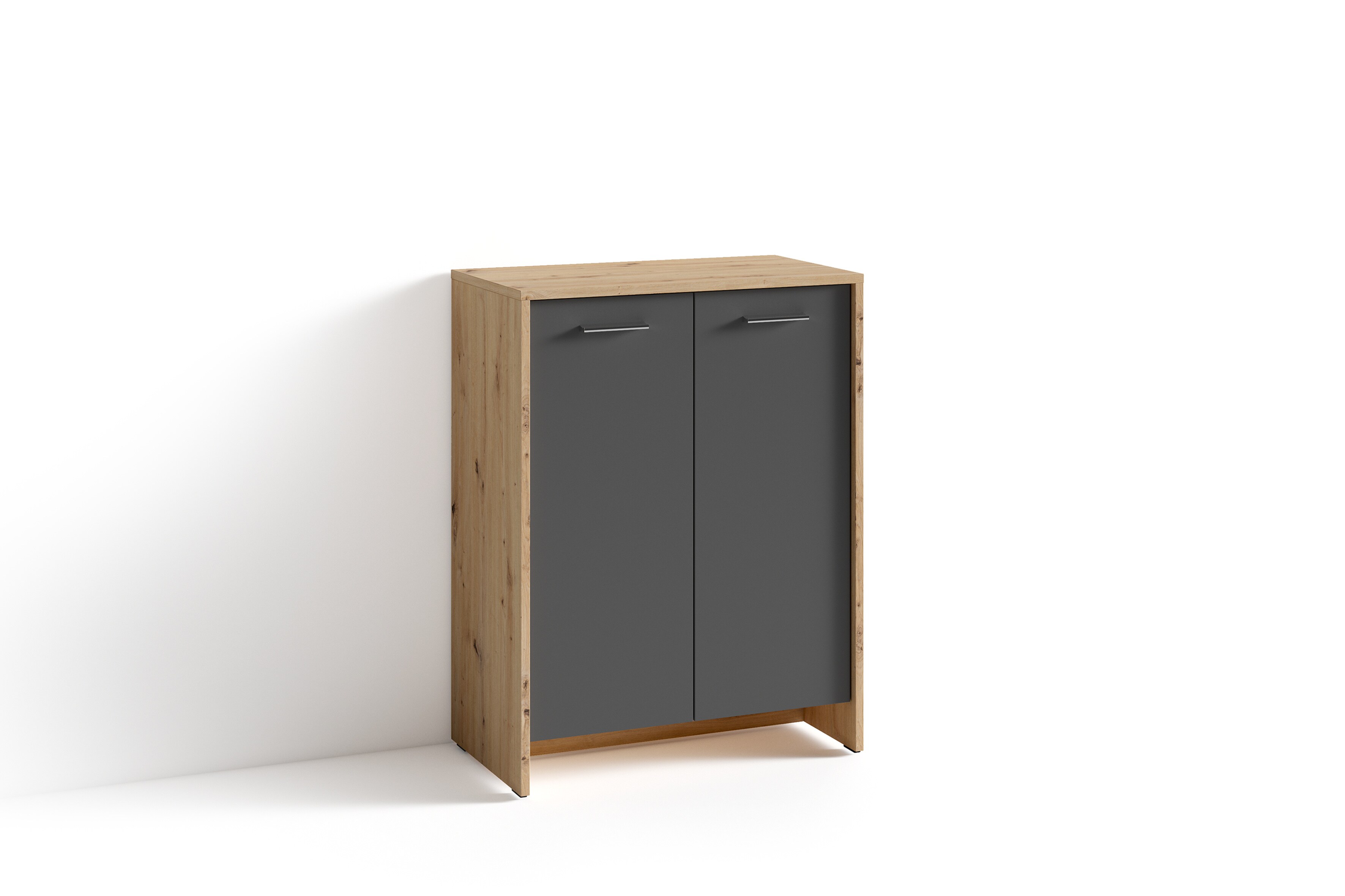 byLIVING Schuhschrank BEN, Breite 63 cm, Artisan Eiche (Eiche-Optik)/anthrazit - Bild 1