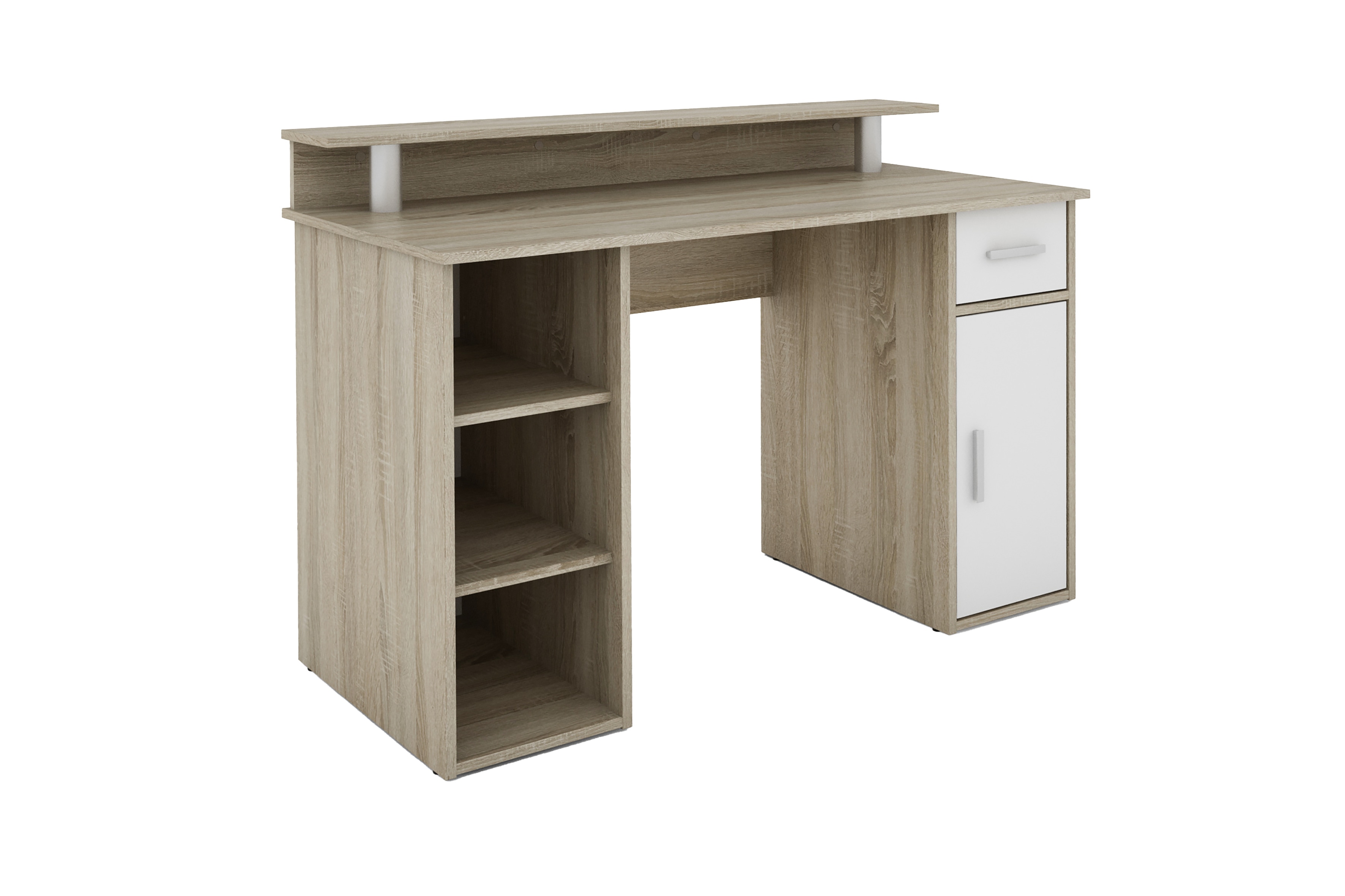 byLIVING Schreibtisch DIEGO, Breite 120 cm, Artisan Eiche (Eiche-Optik)/wei&szlig; - Bild 1