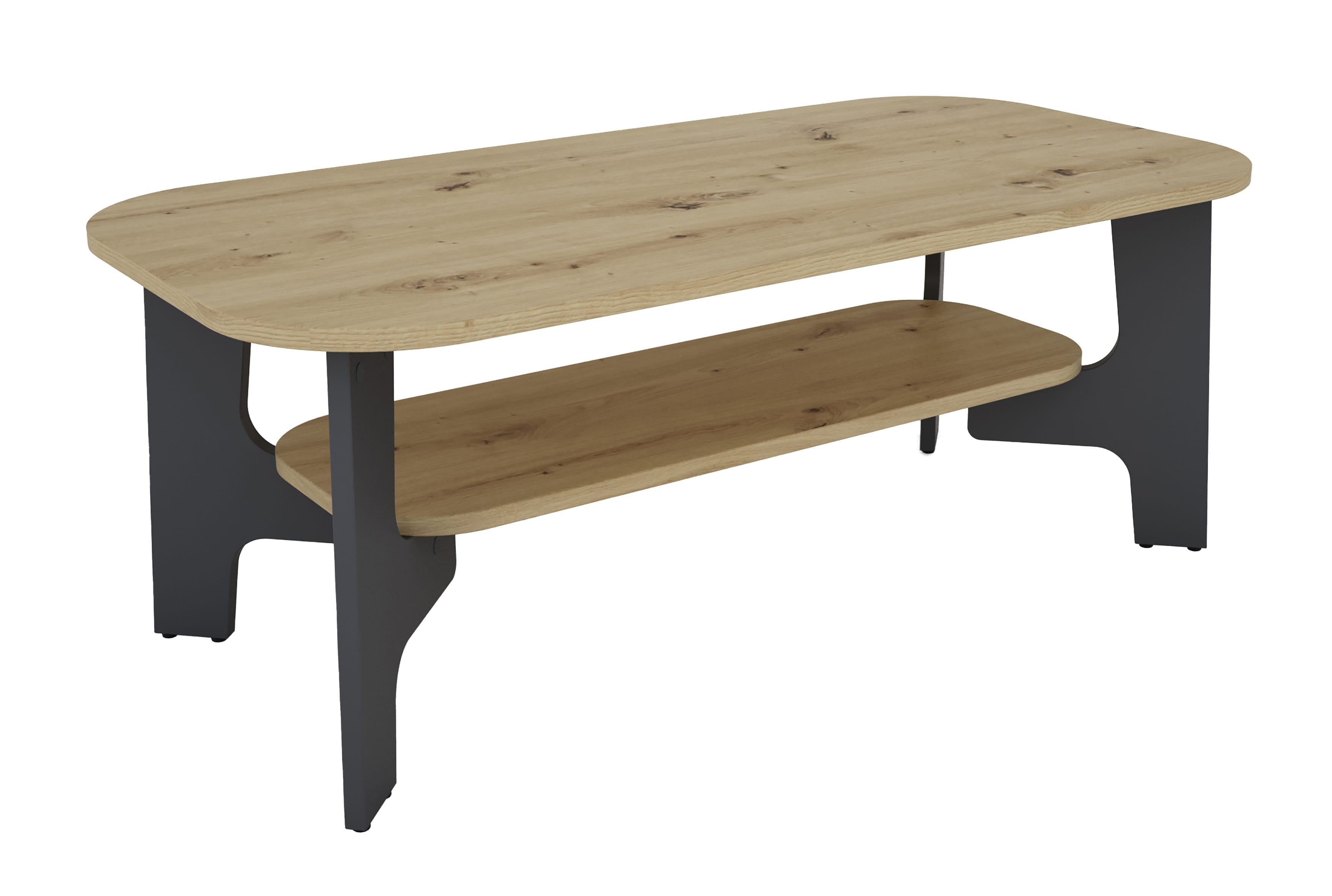 byLIVING Couchtisch JONNY, Breite 110 cm, Artisan Eiche (Eiche-Optik)/anthrazit - Bild 1