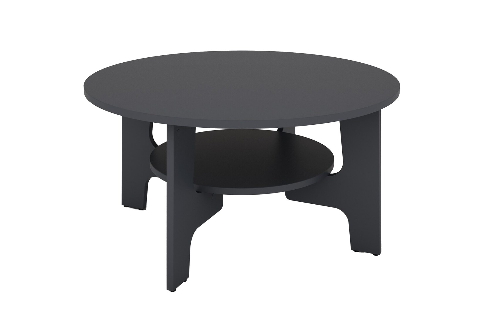 byLIVING Couchtisch JONNY, Breite 80 cm, anthrazit, praktischem Ablageboden | 04251942230871