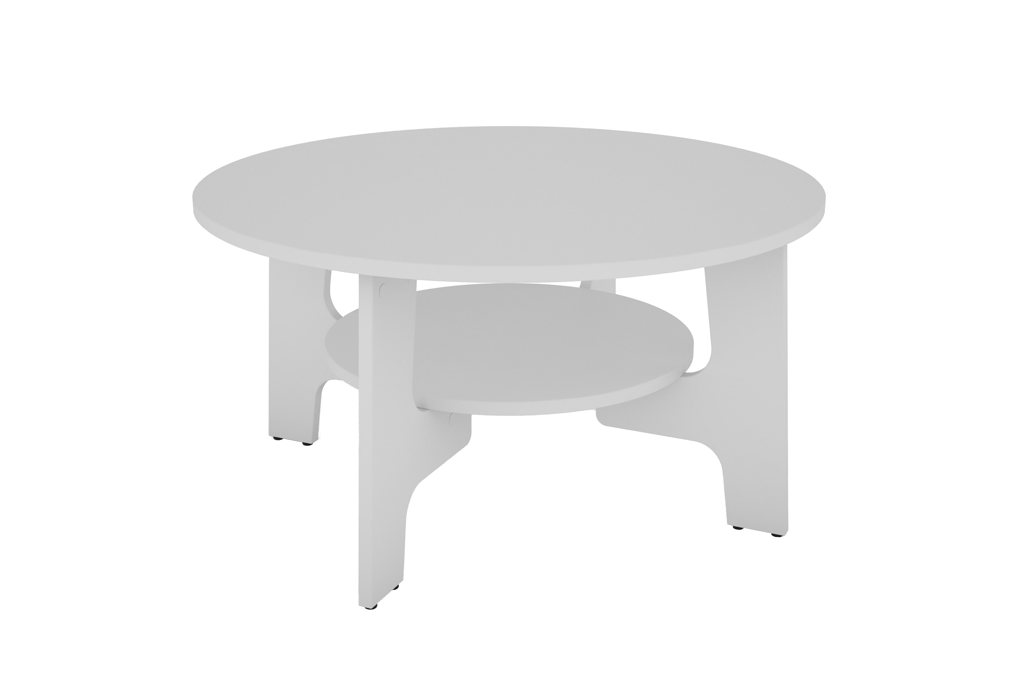 byLIVING Couchtisch JONNY, Breite 80 cm, wei&szlig;, praktischem Ablageboden - Bild 1