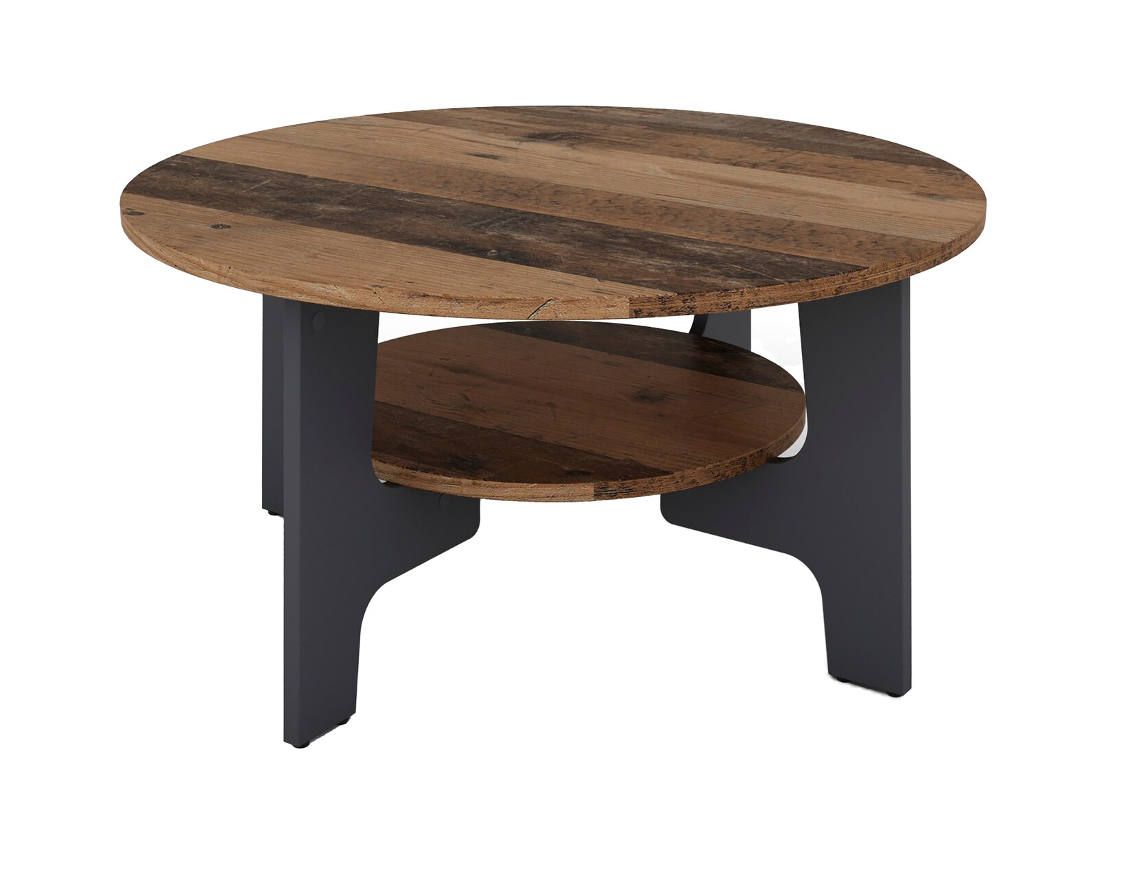 byLIVING Couchtisch JONNY, Breite 80 cm, Old Wood (Altholz-Optik)/anthrazit | 04251942244748