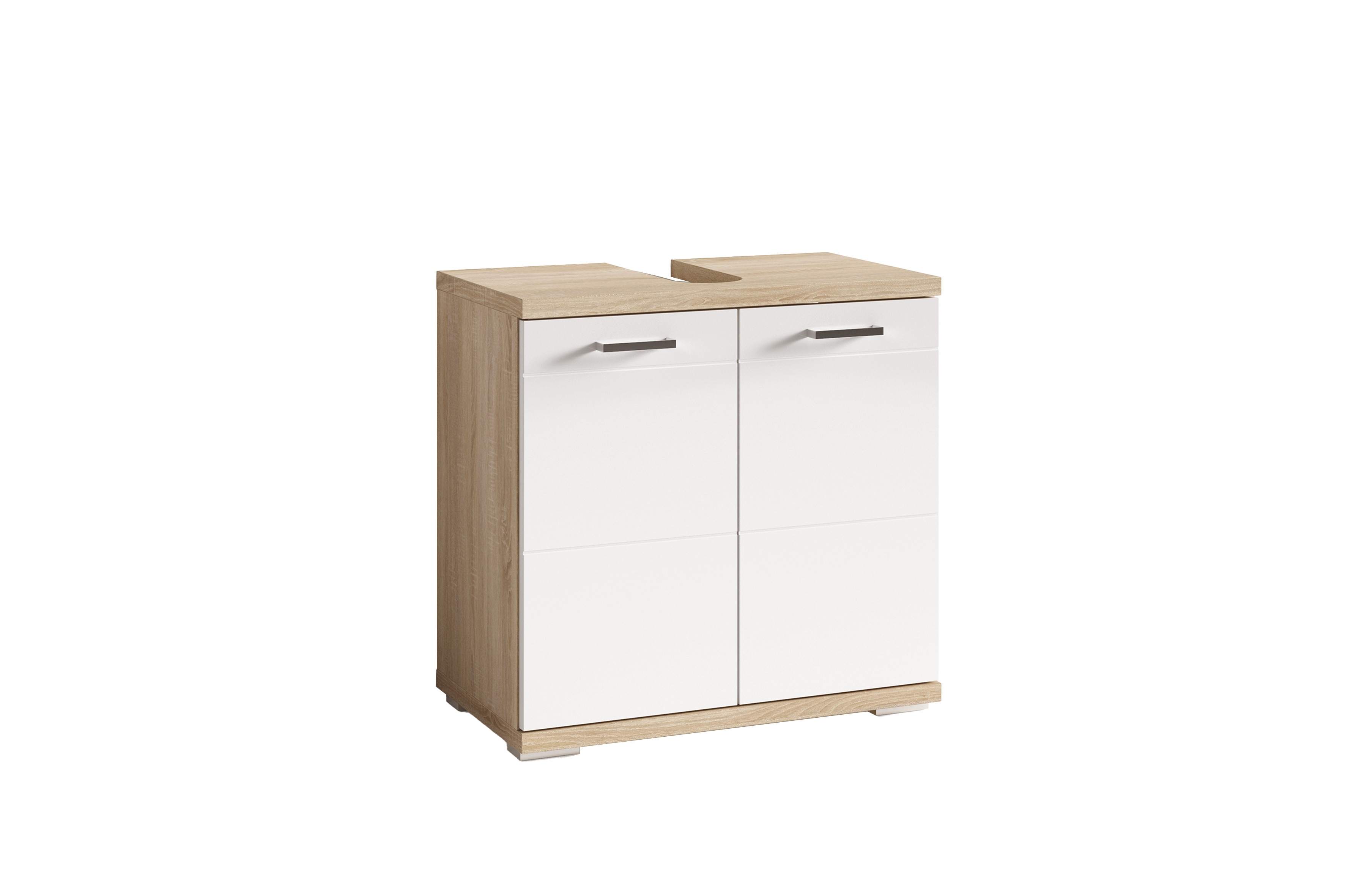 byLIVING Waschbeckenunterschrank NEBRASKA, Breite 60 cm, Artisan Eiche/wei&szlig; - Bild 1