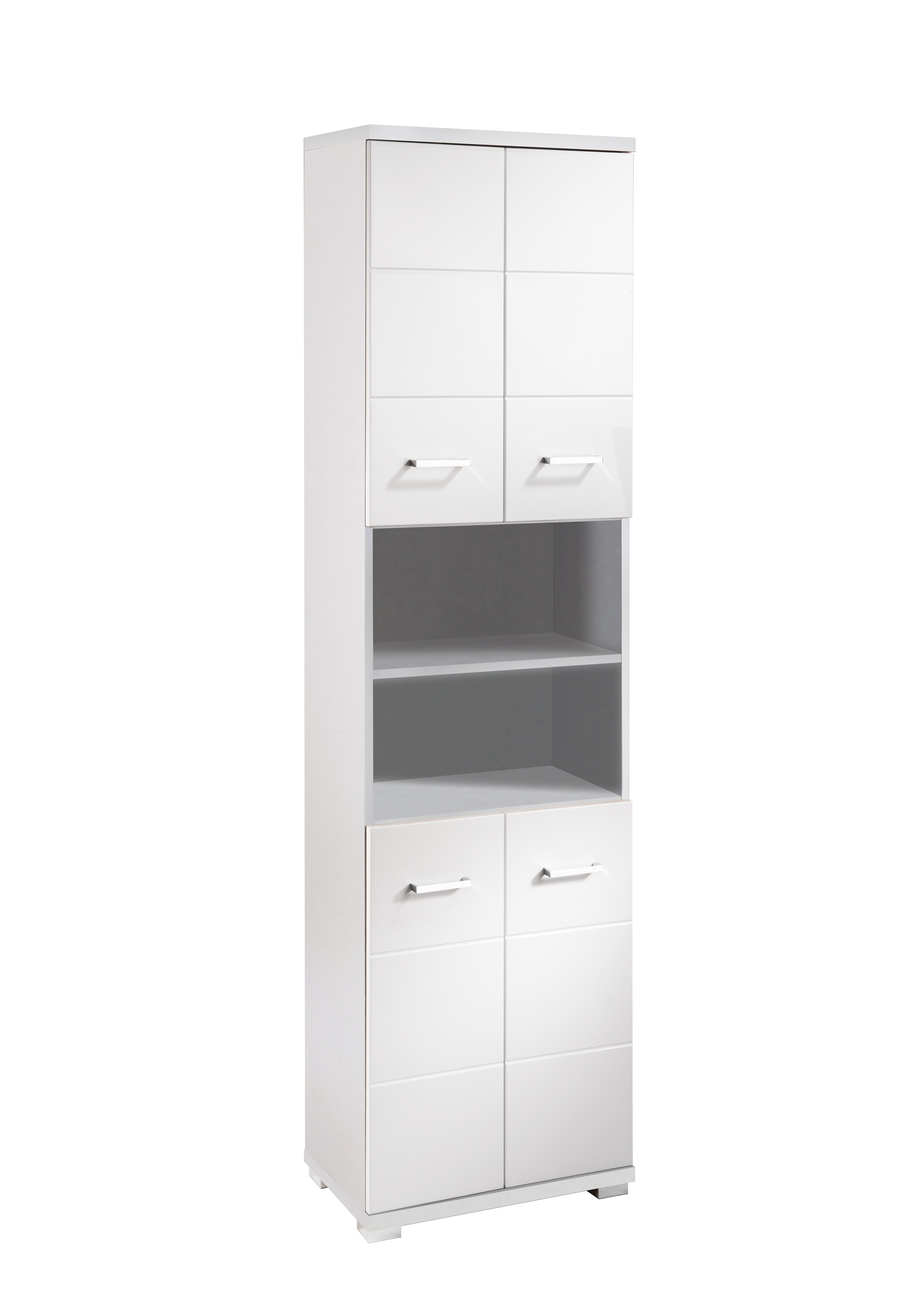 byLIVING Badezimmer Hochschrank NEBRASKA, Breite 50 cm, wei&szlig; - Bild 1