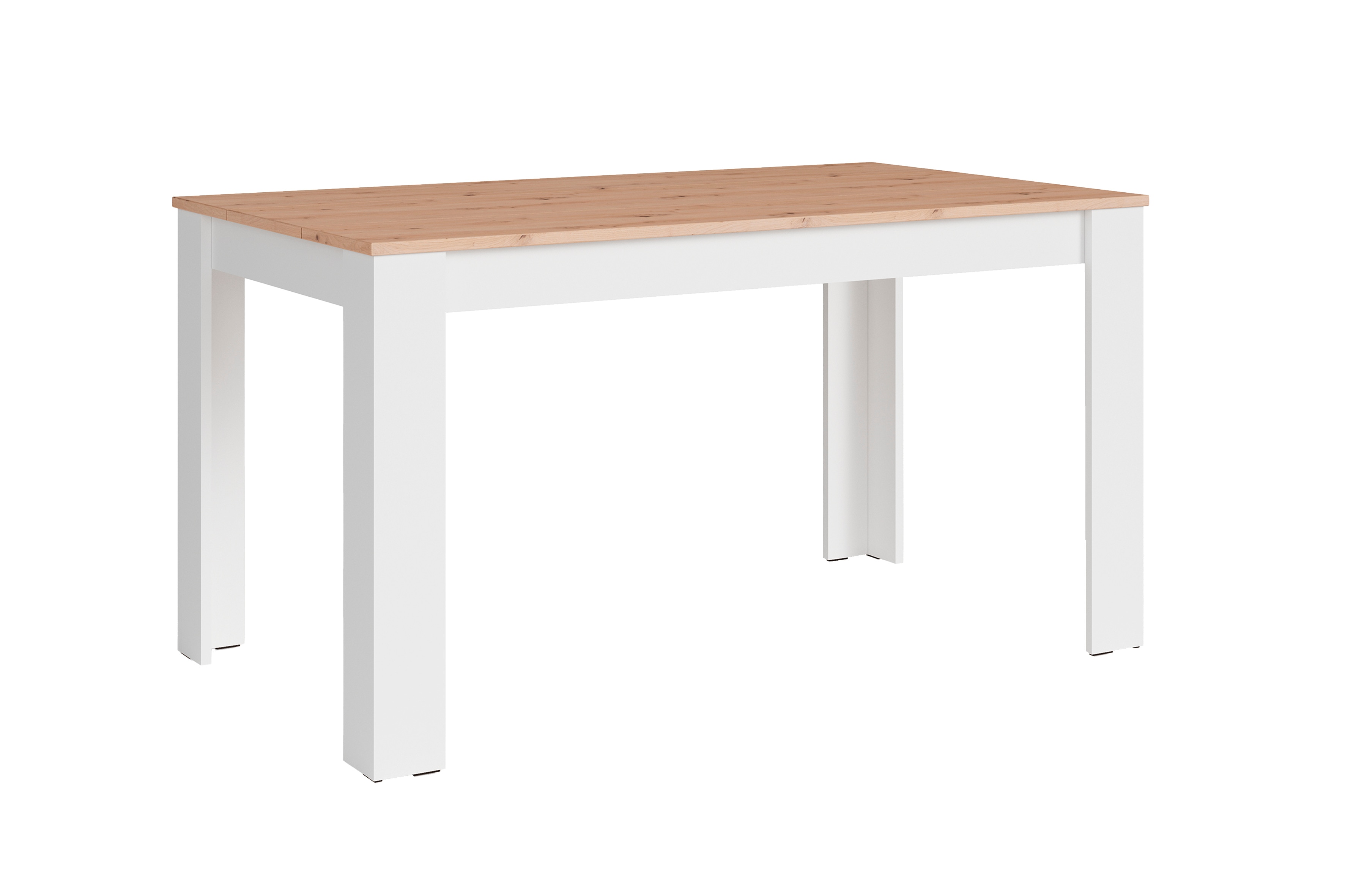 byLIVING Esstisch NORI, Breite 120 cm, wei&szlig;/Artisan Eiche (Eiche-Optik) - Bild 1