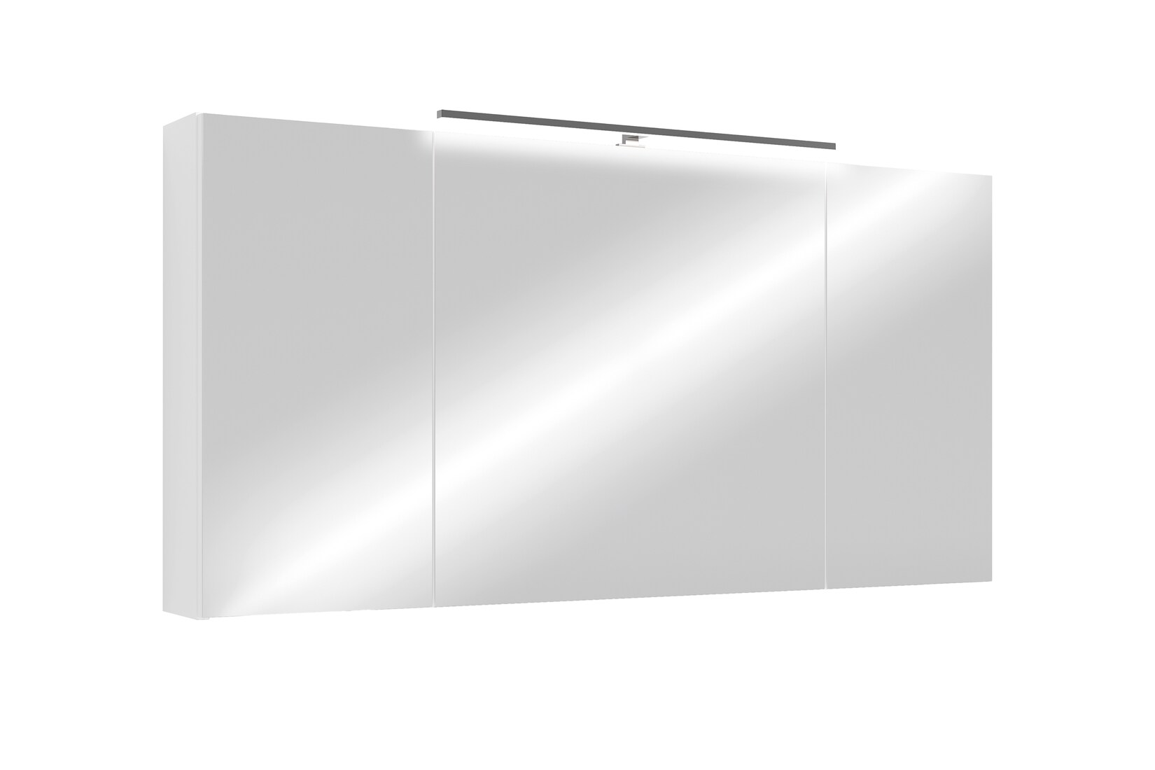 byLIVING Spiegelschrank SPREE, Breite 120 cm, weiß, LED Beleuchtung | 04251942258646