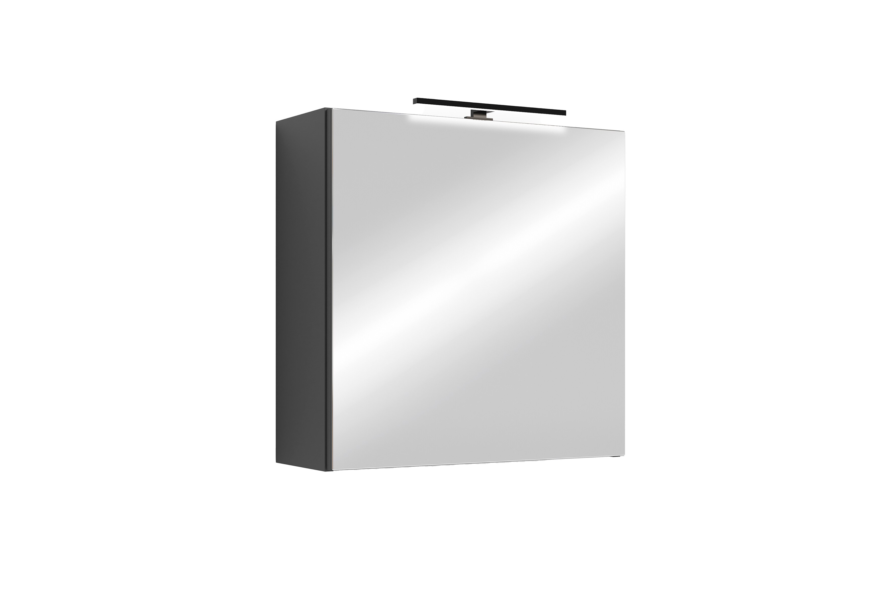 byLIVING Spiegelschrank SPREE, Breite 60 cm, anthrazit, LED Beleuchtung - Bild 1