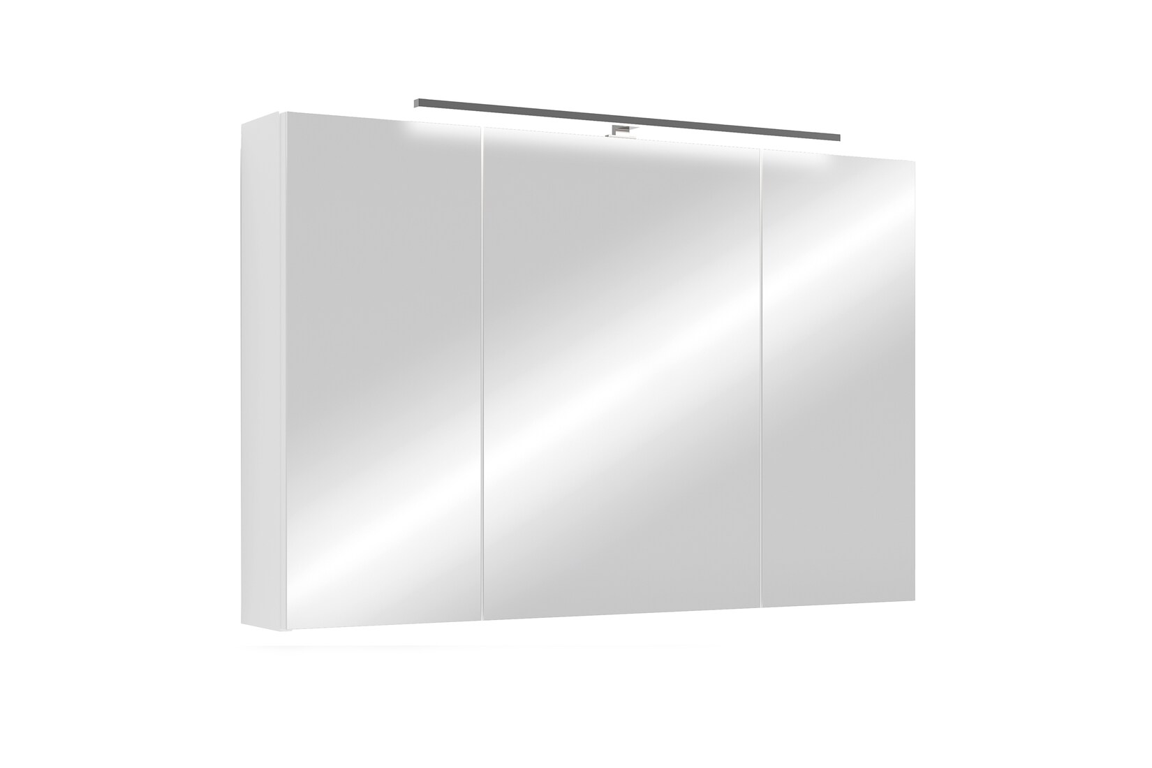 byLIVING Spiegelschrank SPREE, Breite 90 cm, weiß, LED Beleuchtung | 04251942258578