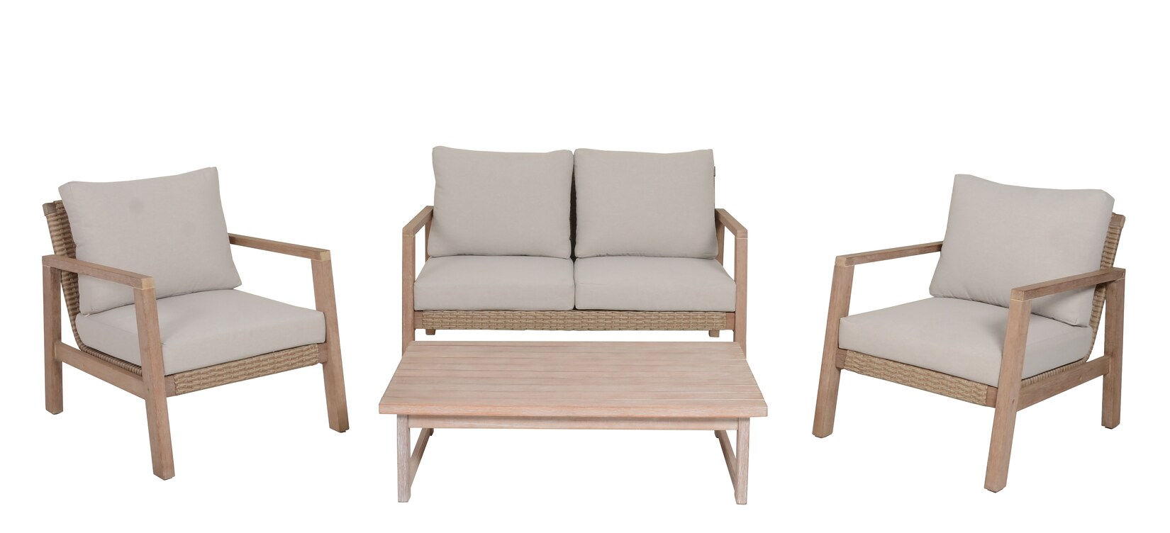 Lounge-Set SAN MATEO, 4-teilig, inkl. Kissen | 04041908136121