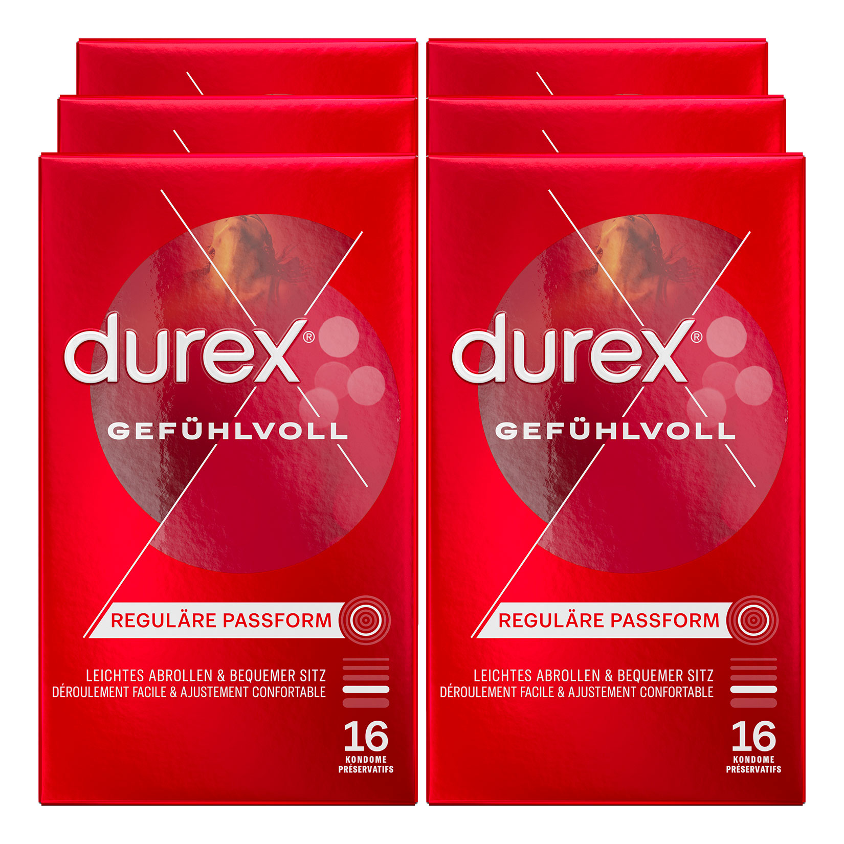 Durex Kondome Gef&uuml;hlvoll 16 ST , 6er Pack - Bild 1