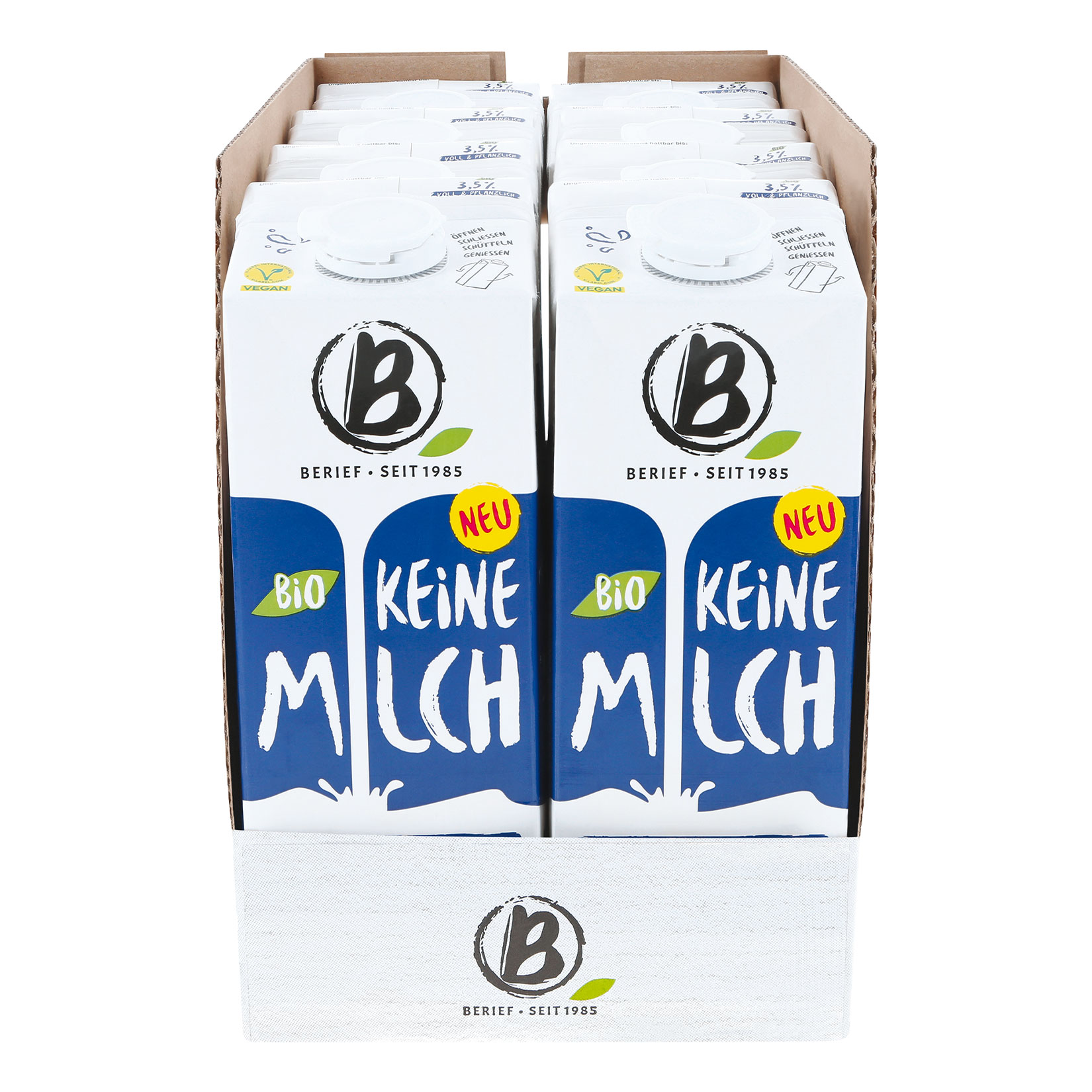 Berief Bio keine M*lch 3,5% 1 Liter, 8er Pack - Bild 1