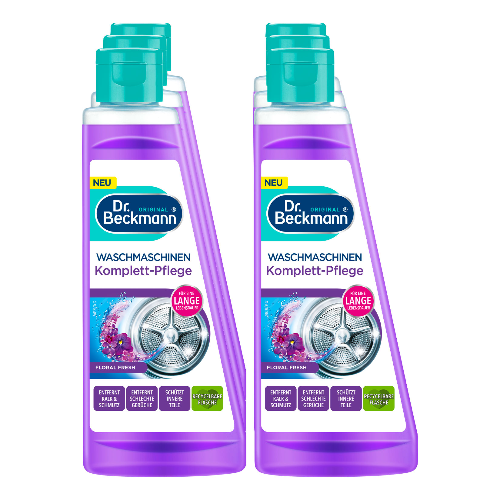 Dr. Beckmann Waschmaschinen-Reiniger Floral 250 ml, 6er Pack - Bild 1