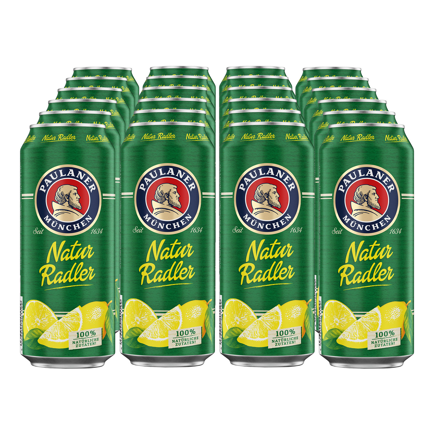 Paulaner Natur Radler 2,5 % vol 0,5 Liter Dose, 24er Pack - Bild 1