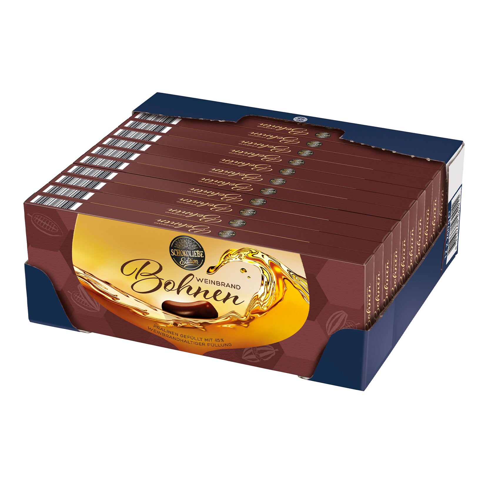 Schokoliebe Weinbrandbohnen 200 g, 12er Pack - Bild 1