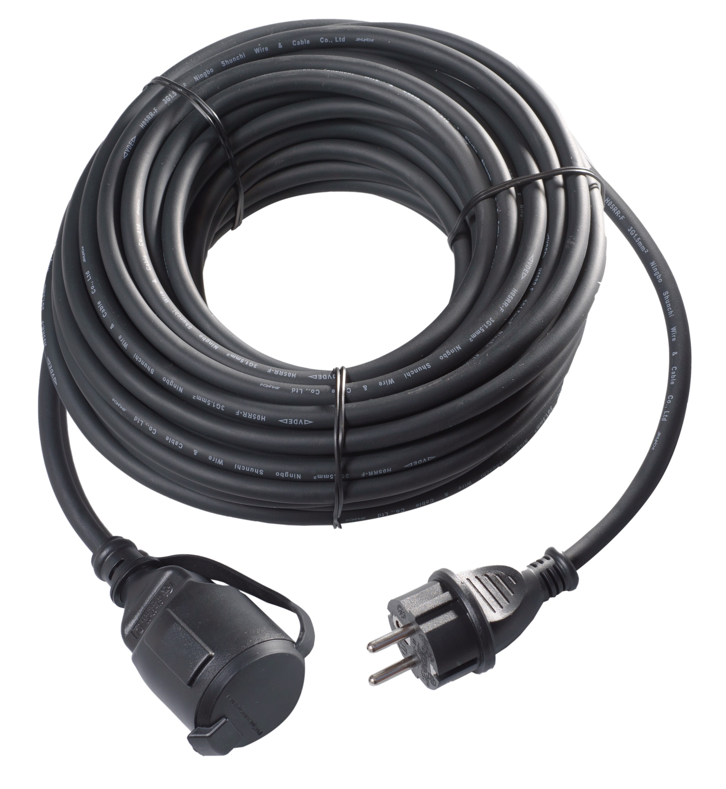 Verl&auml;ngerungskabel 25m - schwarz - Bild 1