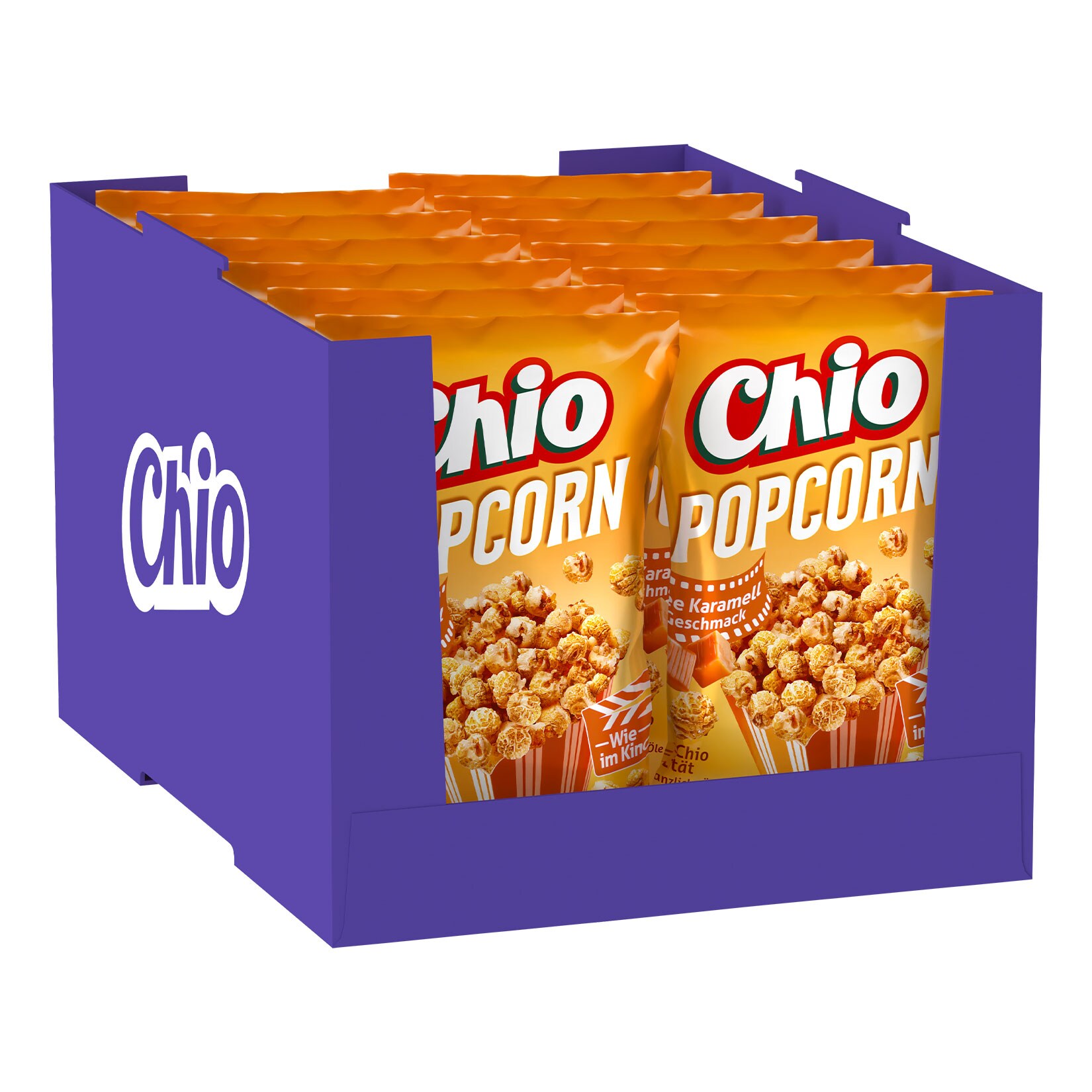 Chio Popcorn Karamel 120 g, 12er Pack - Bild 1