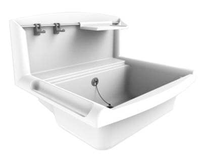 Multiset Funktionsbecken 550mm mit Spritzschutz  granit - Bild 1