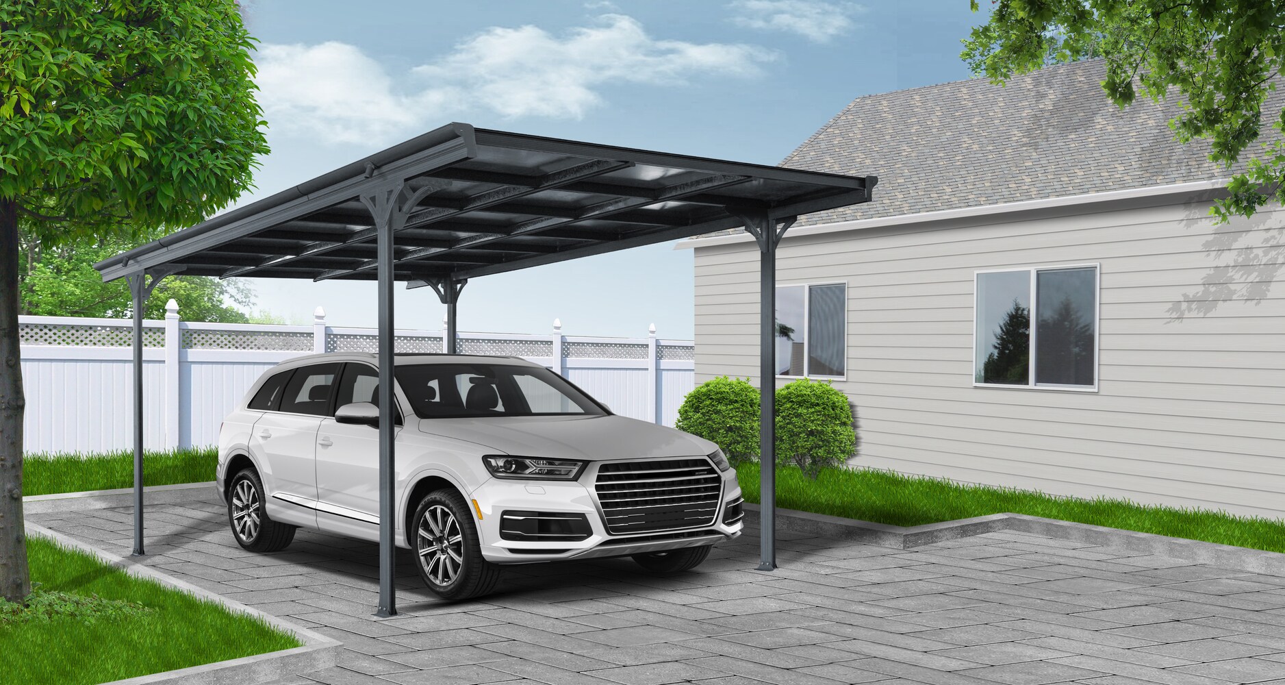 Ximax Azur Aluminium Carport Guard Typ 60 Anthrazit - Bild 1