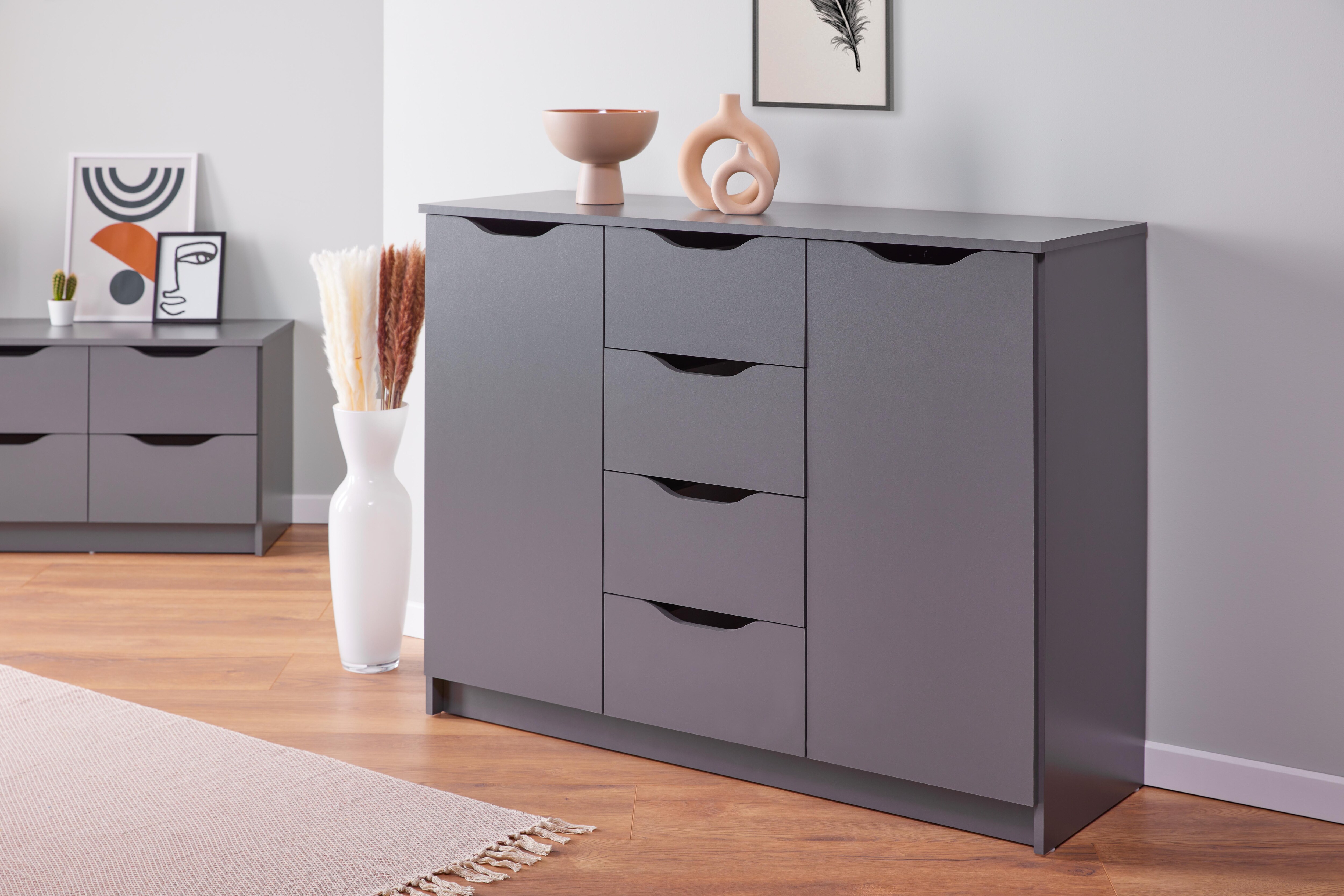 Inter Link Kommode Sideboard Silenzia in grau - Bild 1